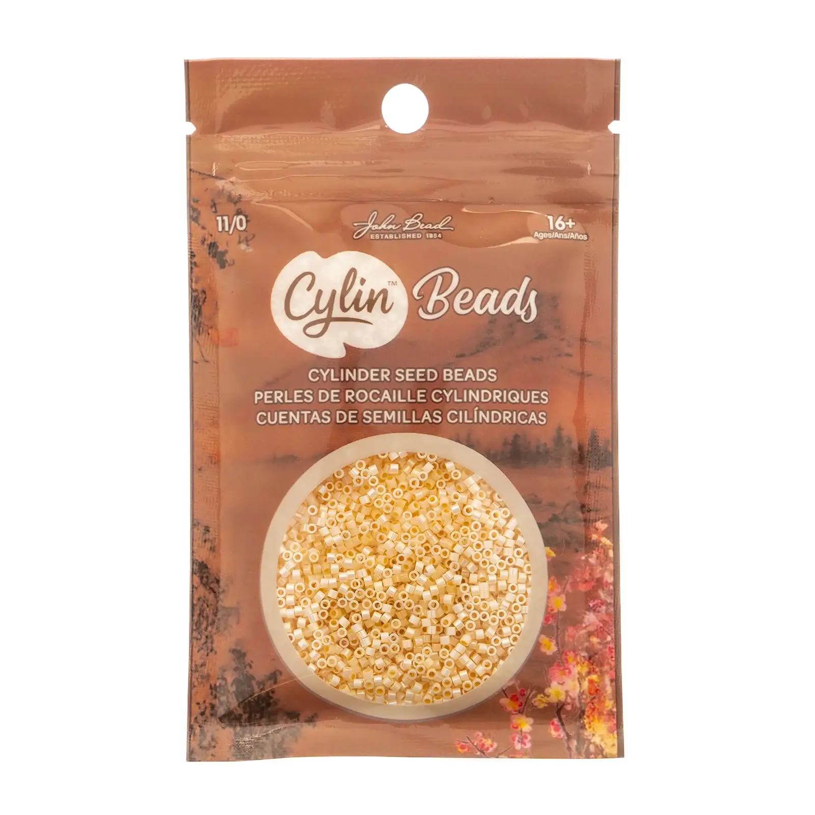 Cylin™ Beads 11/0, CY11-1021 Cream AB, 25g - Image 2