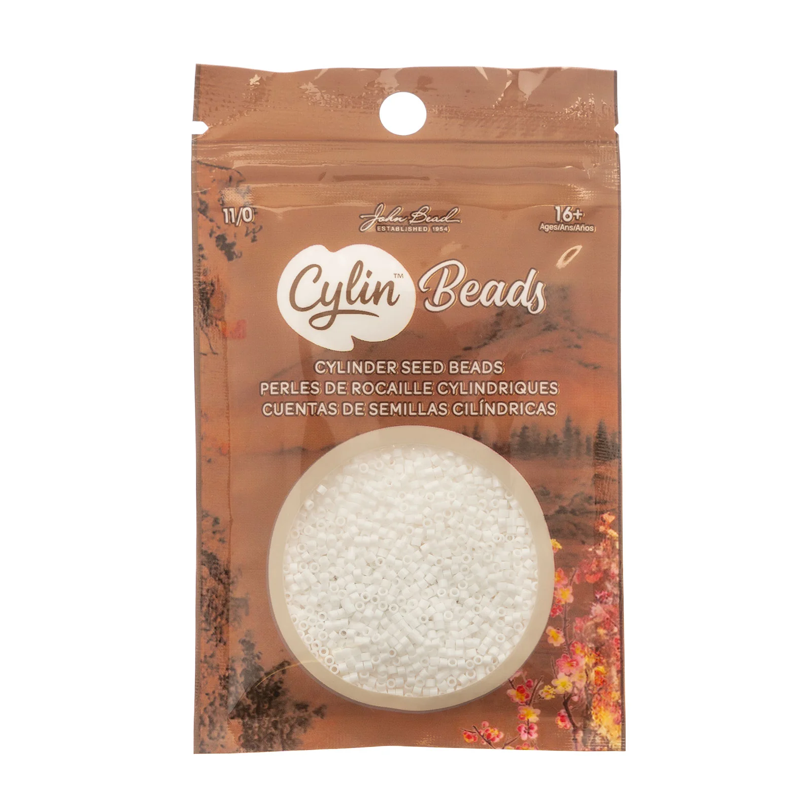 Cylin™ Beads 11/0, CY11-1023 Chalk White, 25g - Image 2