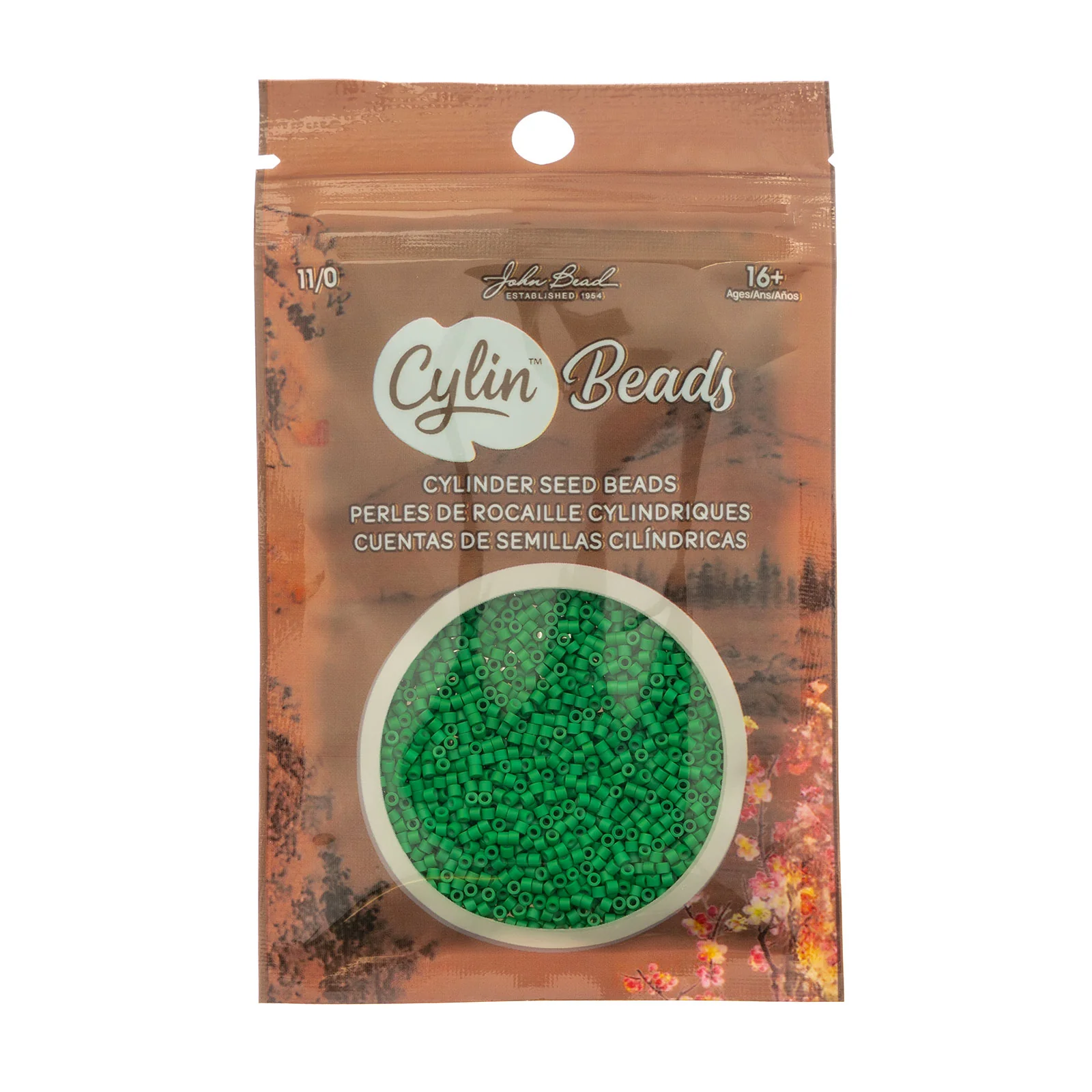 Cylin™ Beads 11/0, CY11-1046 Green Kelly, 25g - Image 2