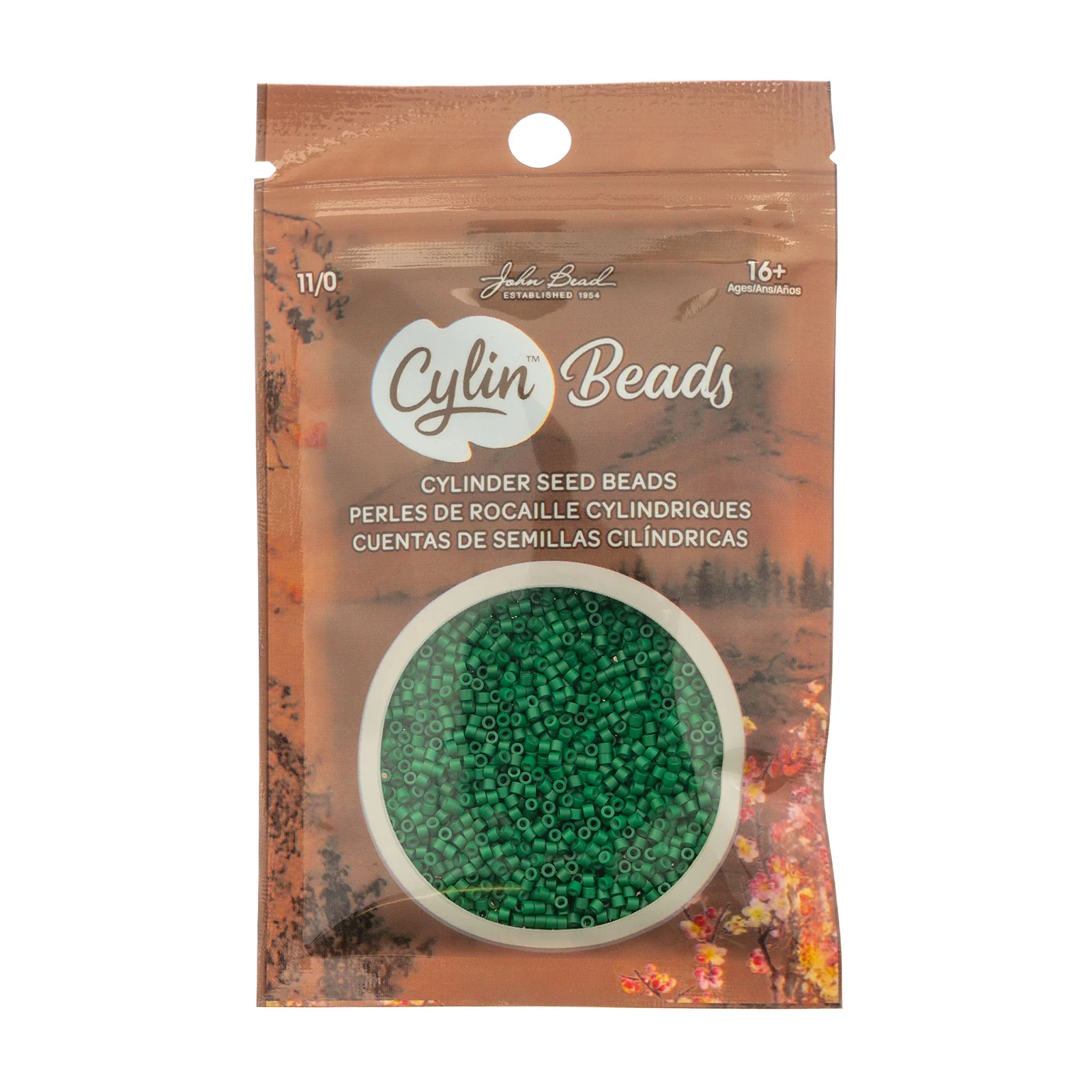 Cylin™ Beads 11/0, CY11-1047 Opaque Jade Green, 25g - Image 2