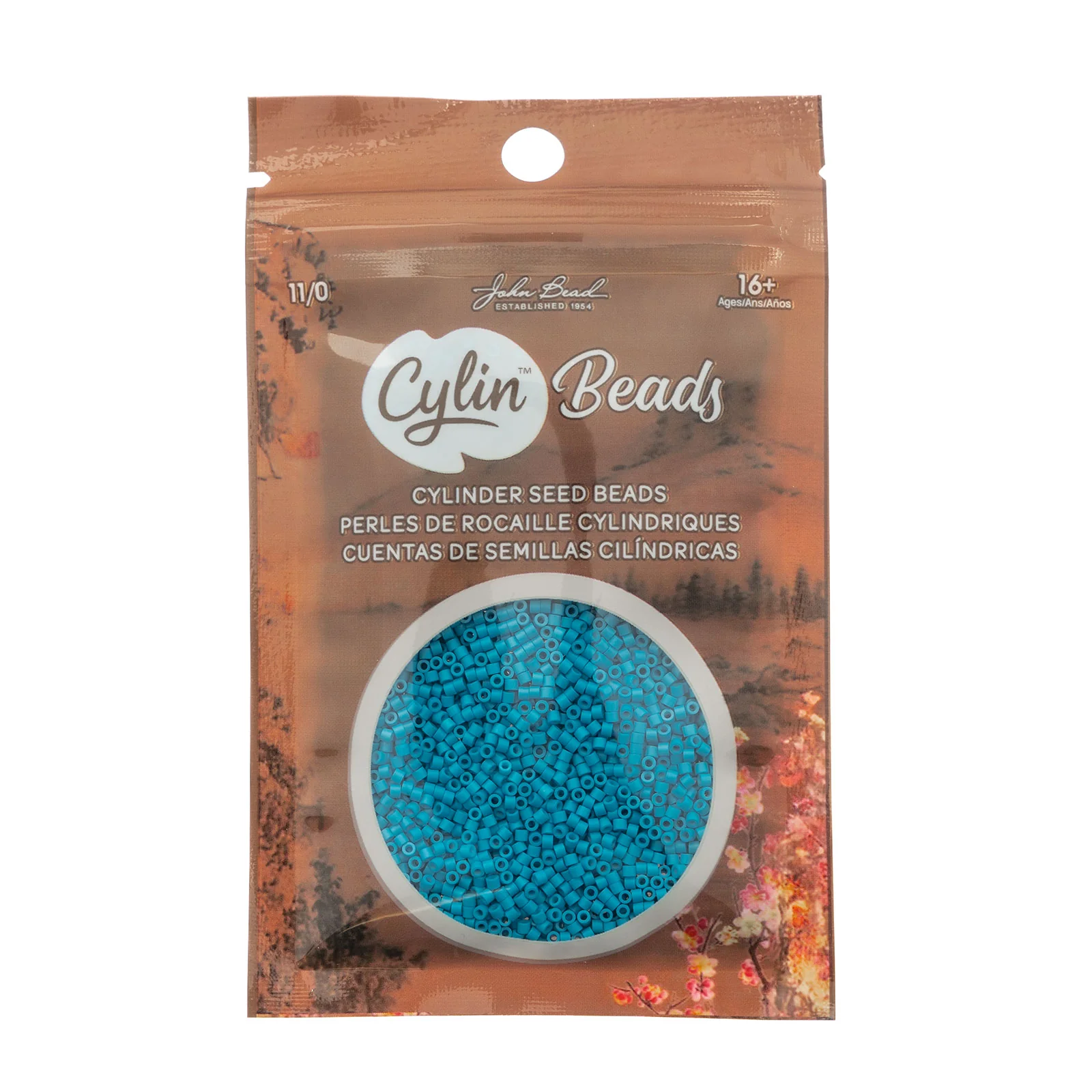 Cylin™ Beads 11/0, CY11-1049 Dark Turquoise Blue, 25g - Image 2