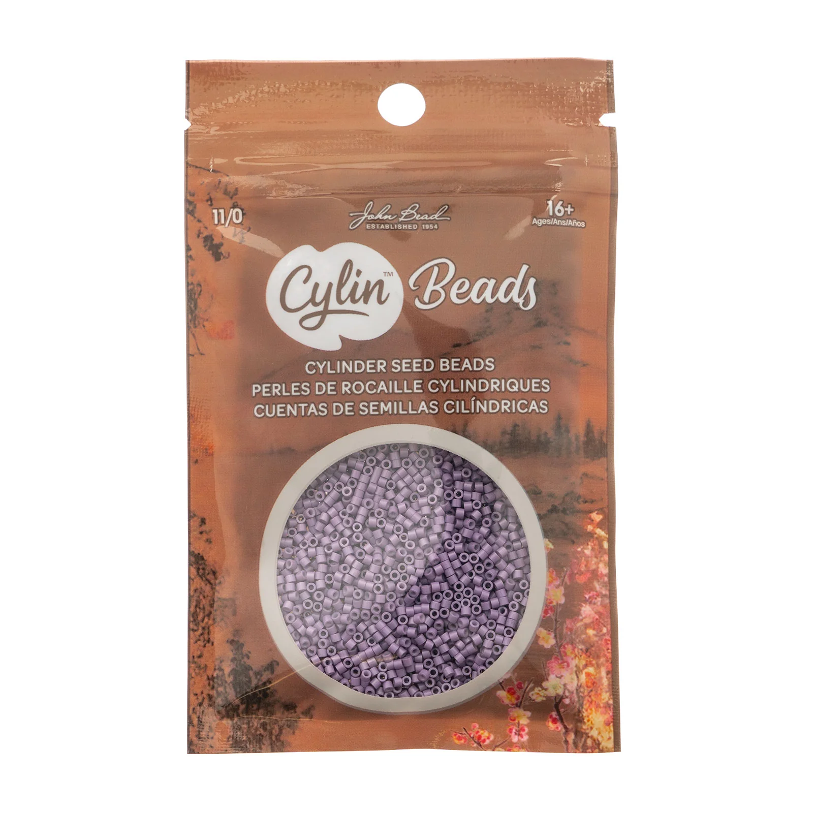 Cylin™ Beads 11/0, CY11-1050 Opaque Lavender, 25g - Image 2
