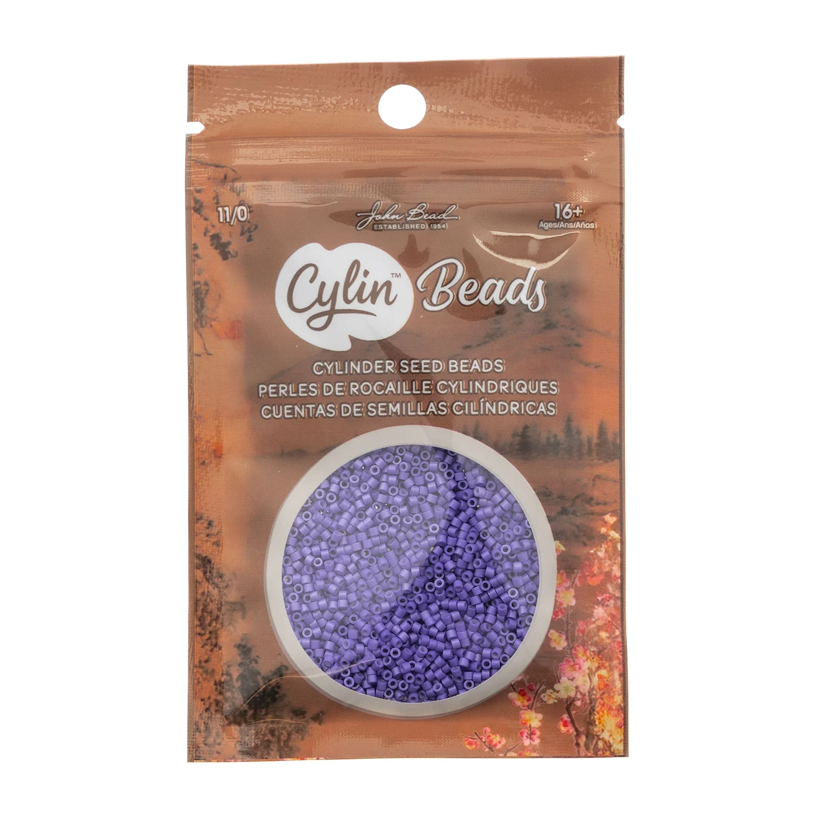 Cylin™ Beads 11/0, CY11-1051 Dusky Wisteria, 25g - Image 2