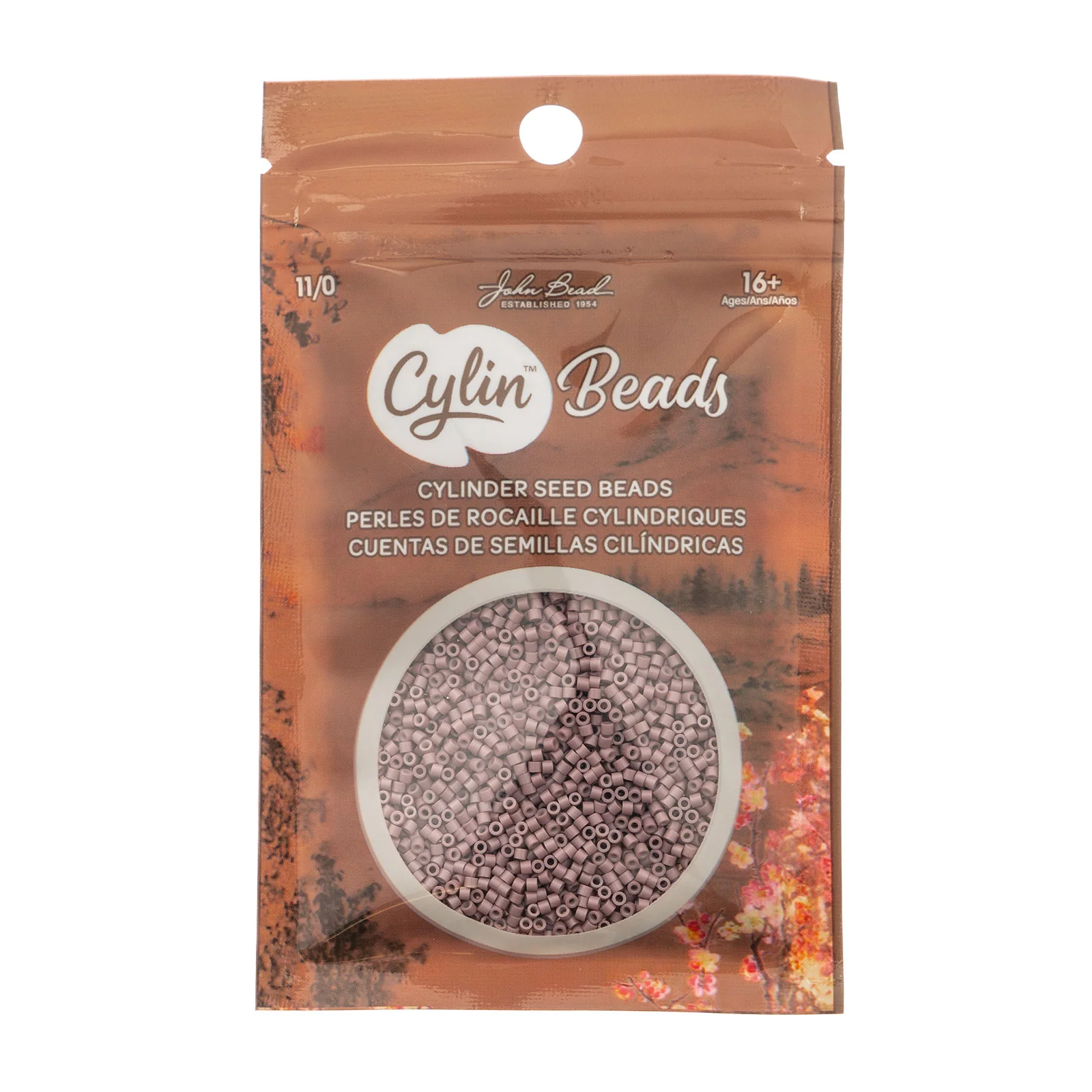 Cylin™ Beads 11/0, CY11-1060 Opaque Mauve, 25g - Image 2