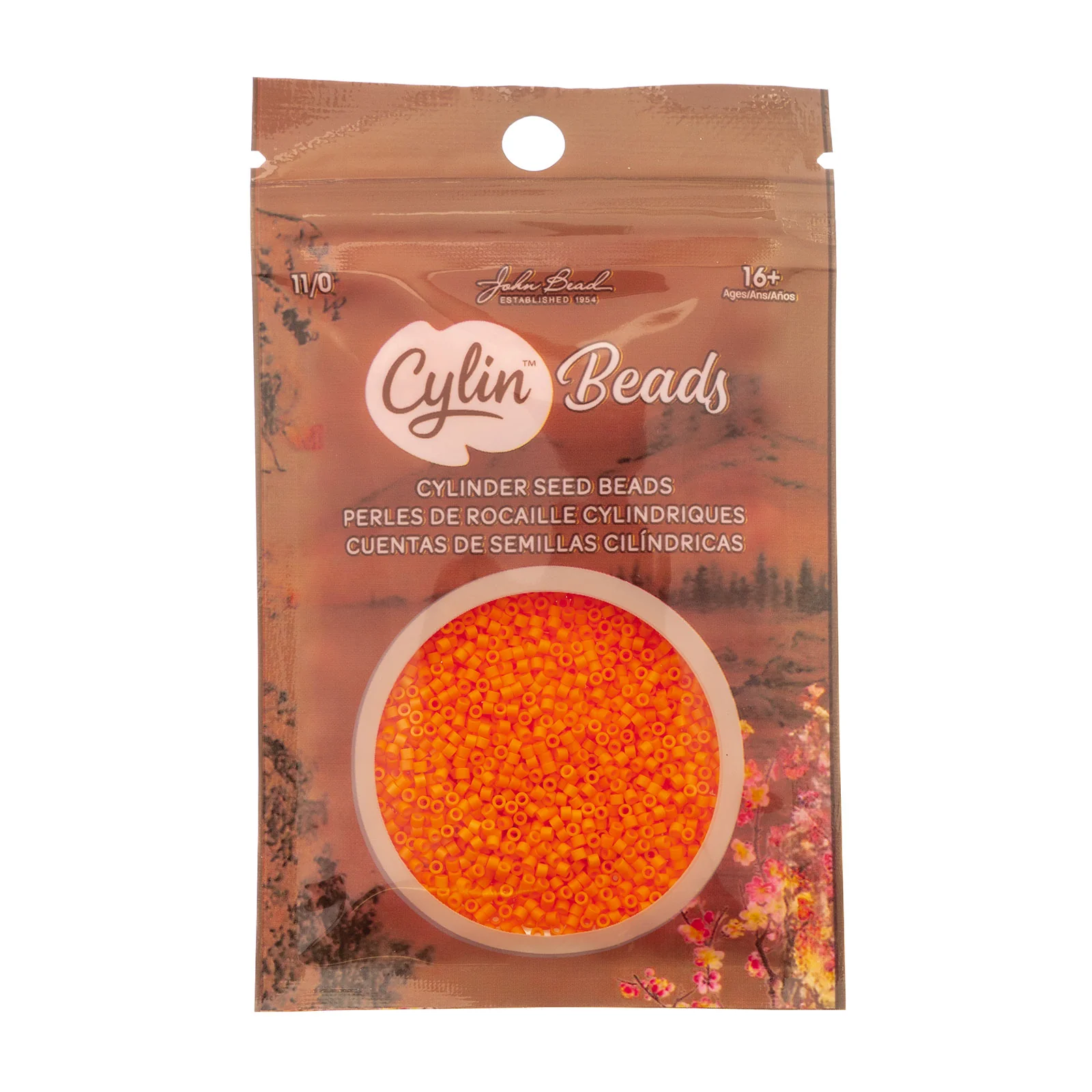 Cylin™ Beads 11/0, CY11-1076 Opaque Mango Burst, 25g - Image 2