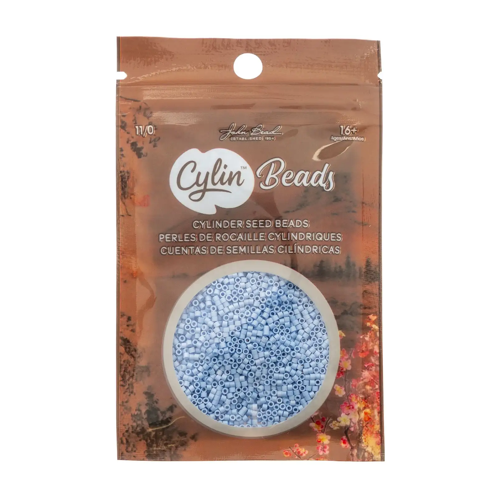 Cylin™ Beads 11/0, CY11-1079 Opaque Bluebell Mist, 25g - Image 2