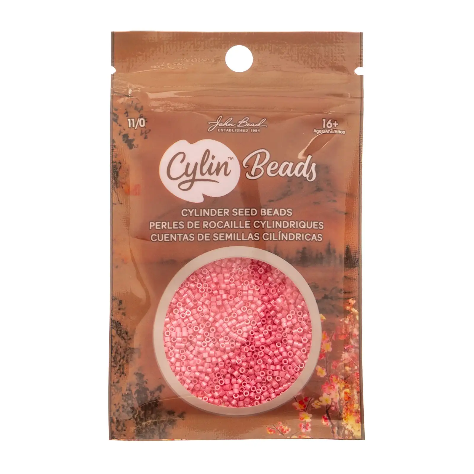 Cylin™ Beads 11/0, CY11-1087 Opaque Pink Carnation, 25g - Image 2