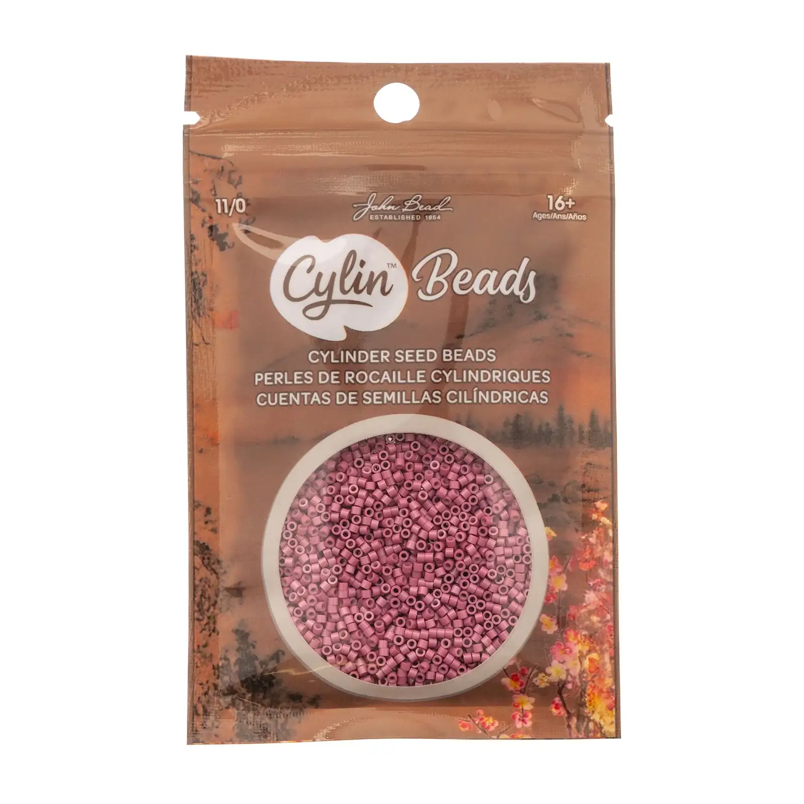 Cylin™ Beads 11/0, CY11-1088 Opaque Vintage Rose, 25g - Image 2