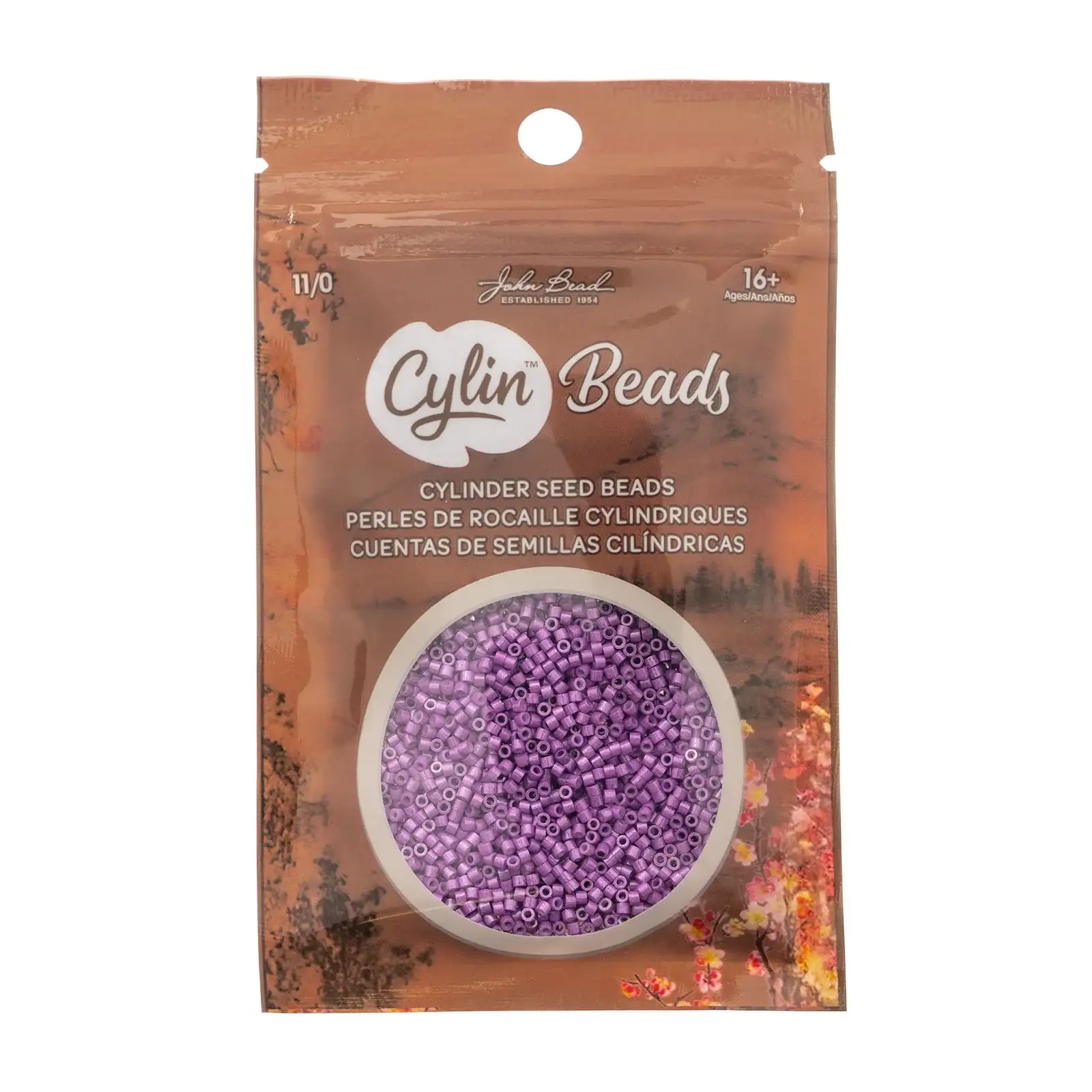Cylin™ Beads 11/0, CY11-1089 Opaque Violet, 25g - Image 2