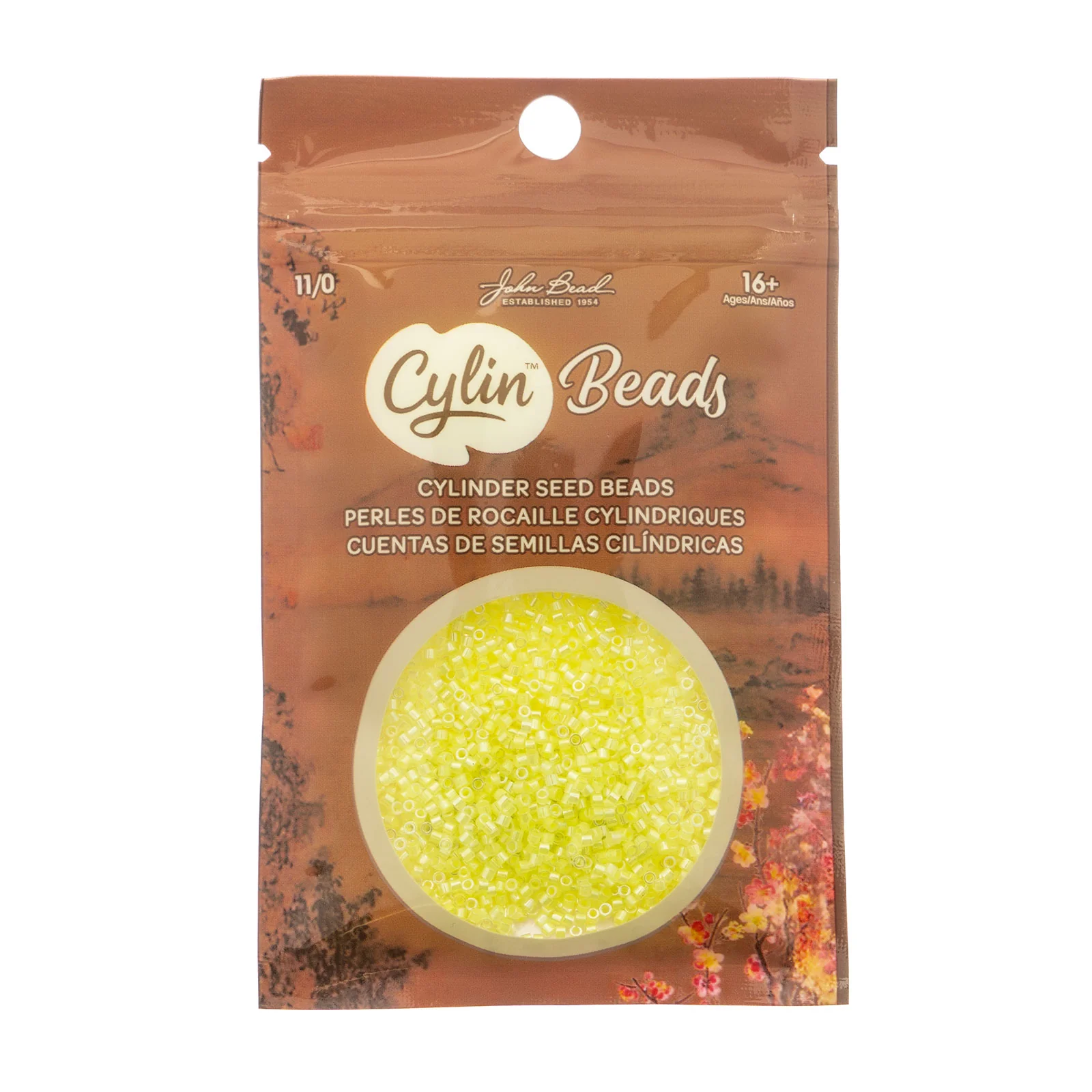 Cylin™ Beads 11/0, CY11-1095 Limeade Yellow Neon Color, 25g - Image 2