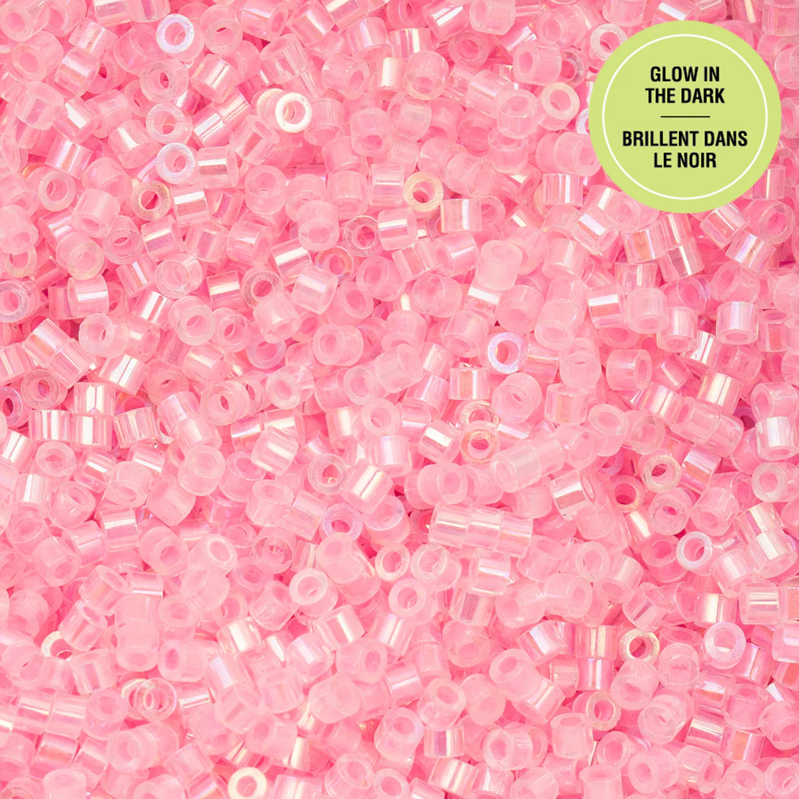 Cylin™ Beads 11/0, CY11-1119 Glow in Dark AB Rose, 25g