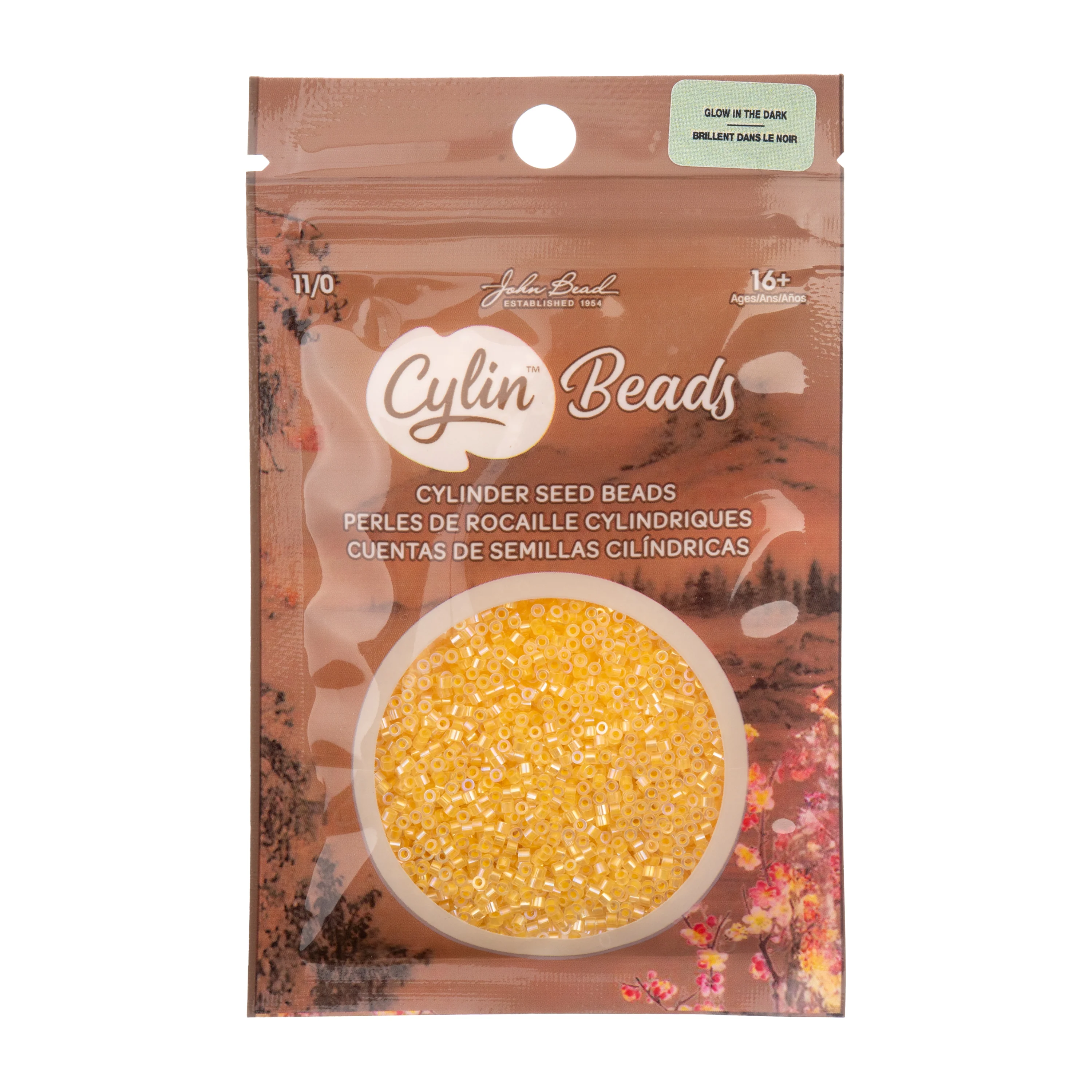 Cylin™ Beads 11/0, CY11-1126 Glow in Dark AB Gold Yellow, 25g - Image 3