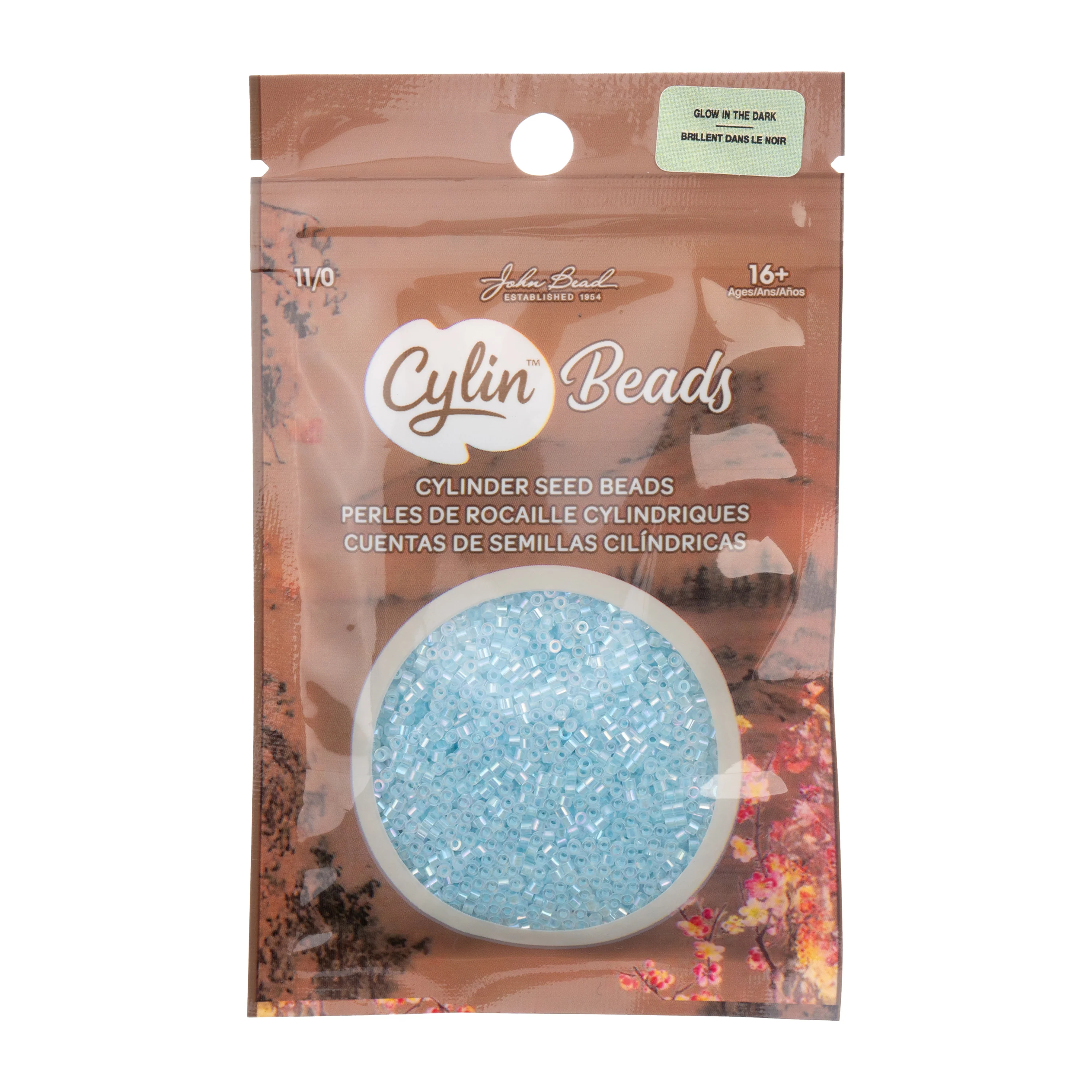 Cylin™ Beads 11/0, CY11-1131 Glow in Dark AB Sky, 25g - Image 3