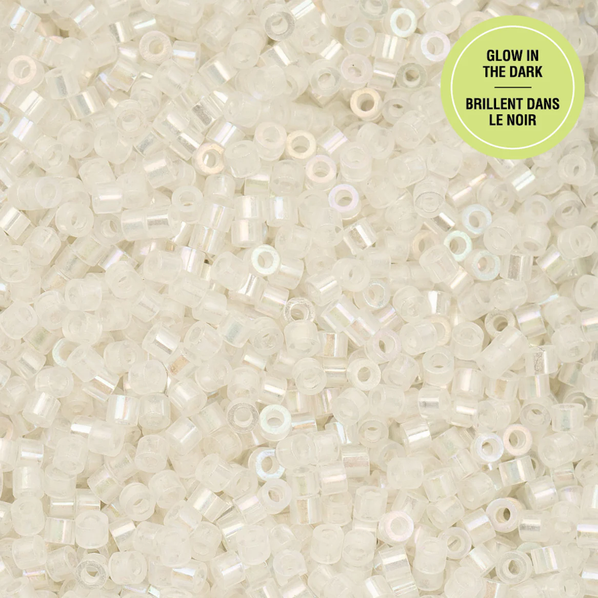 Cylin™ Beads 11/0, CY11-1135 Glow in Dark AB White to Turquoise, 25g