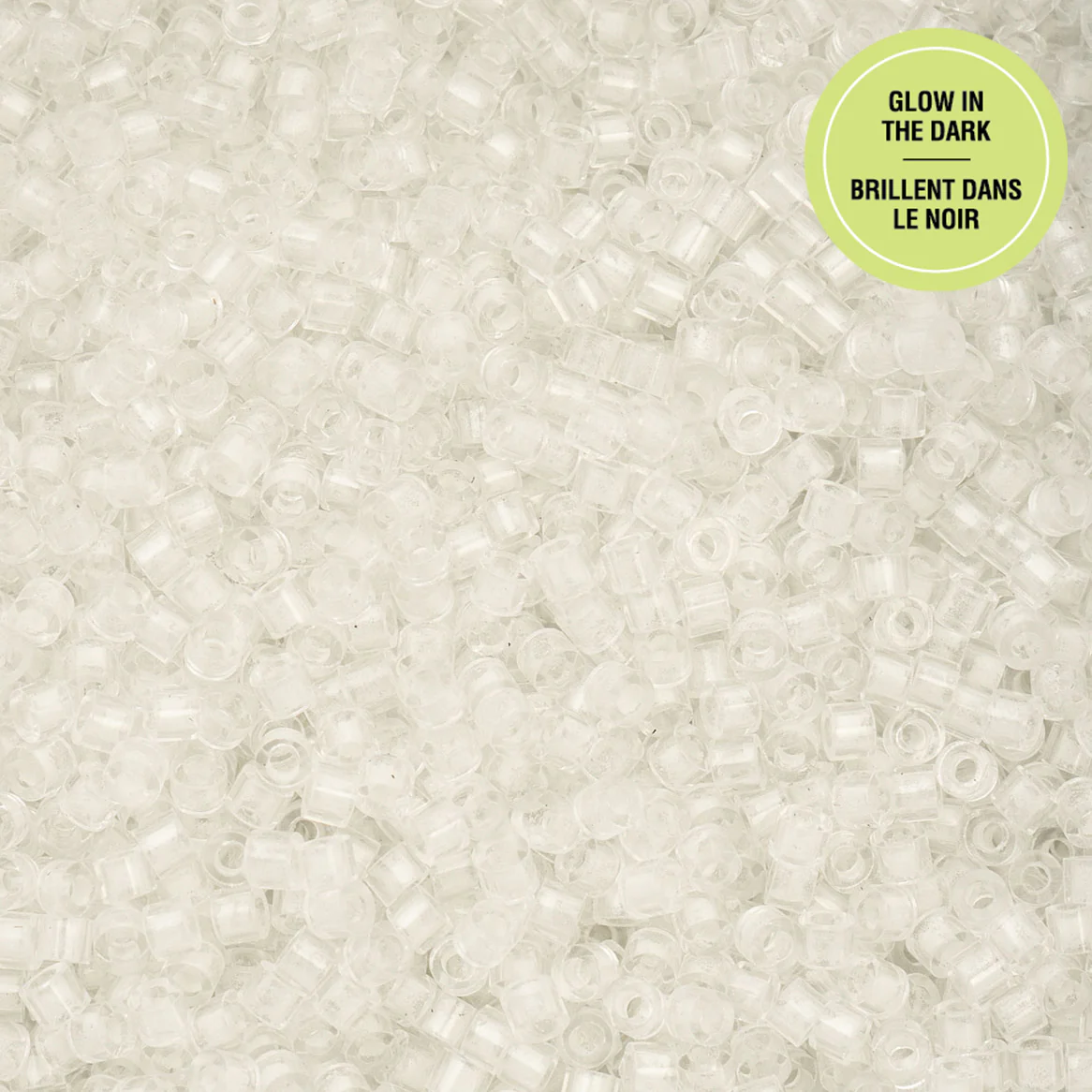 Cylin™ Beads 11/0, CY11-1136 Glow in Dark White to Sky, 25g