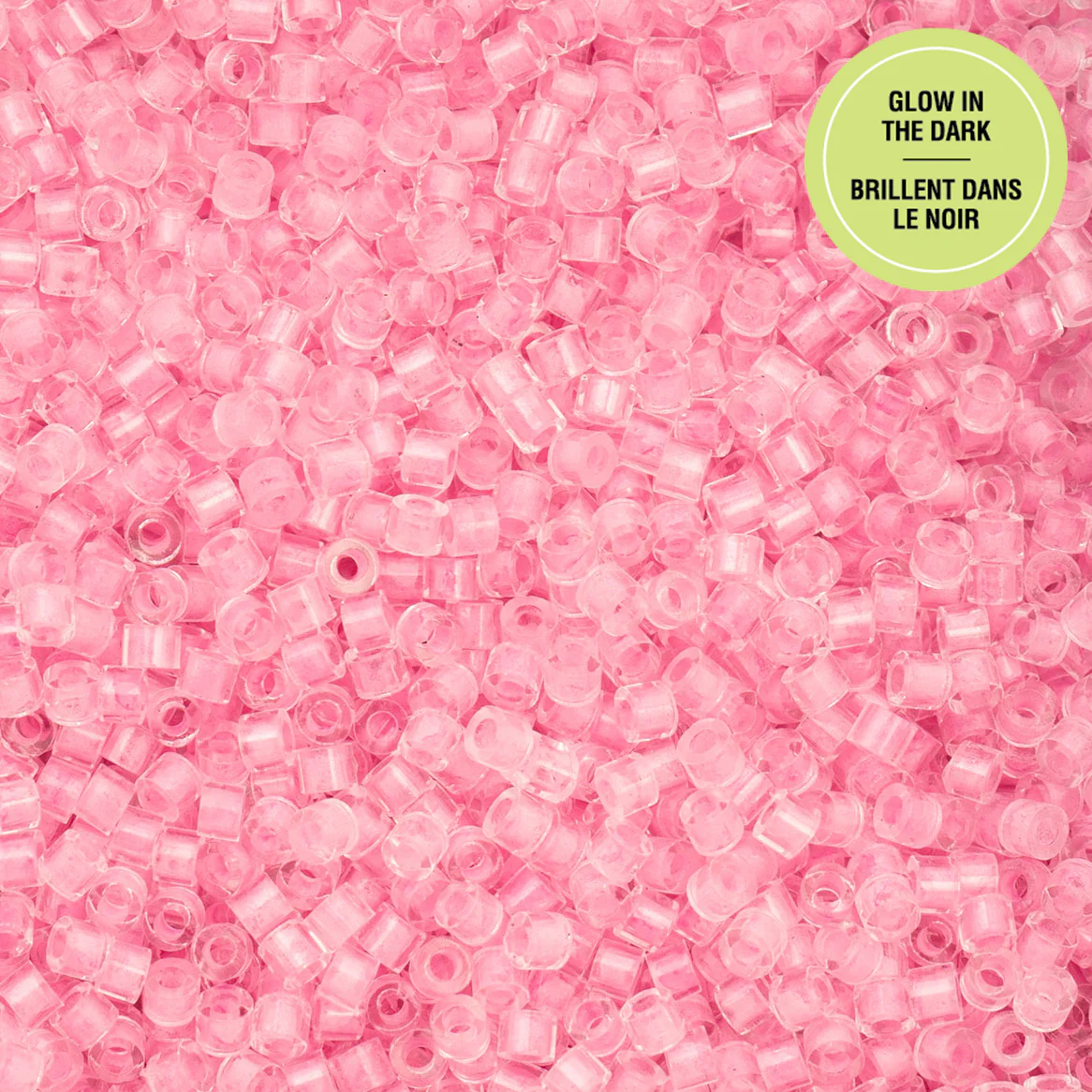 Cylin™ Beads 11/0, CY11-1137 Glow in Dark Pink, 25g
