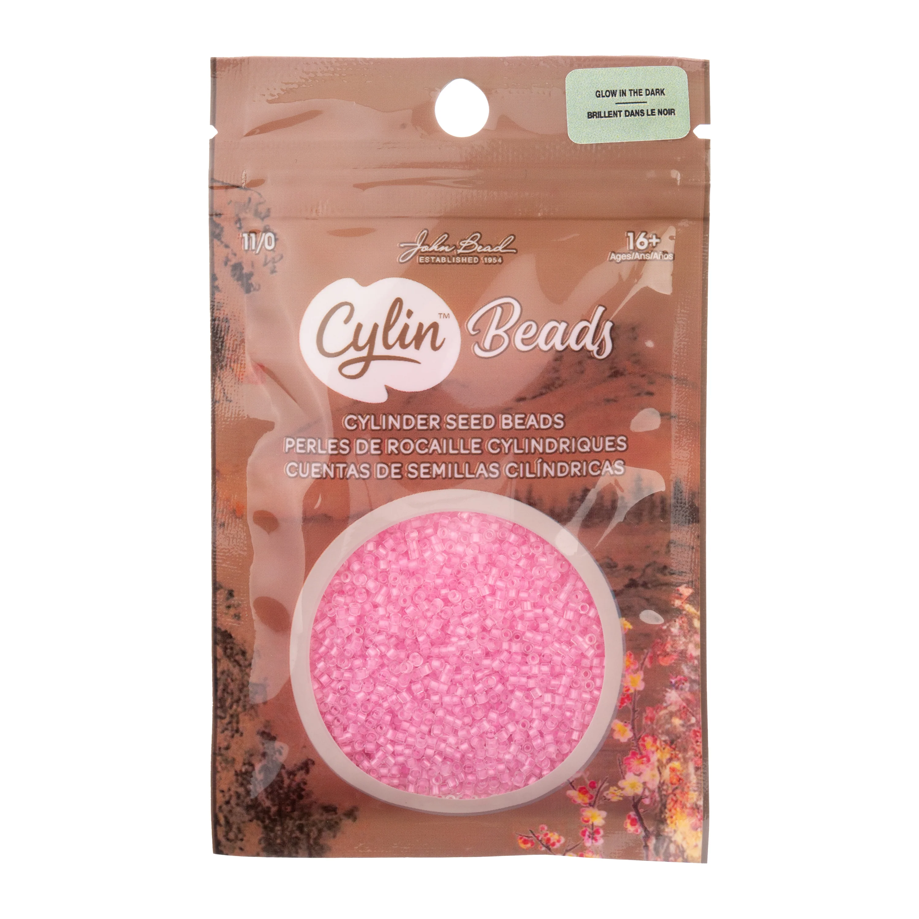Cylin™ Beads 11/0, CY11-1137 Glow in Dark Pink, 25g - Image 3