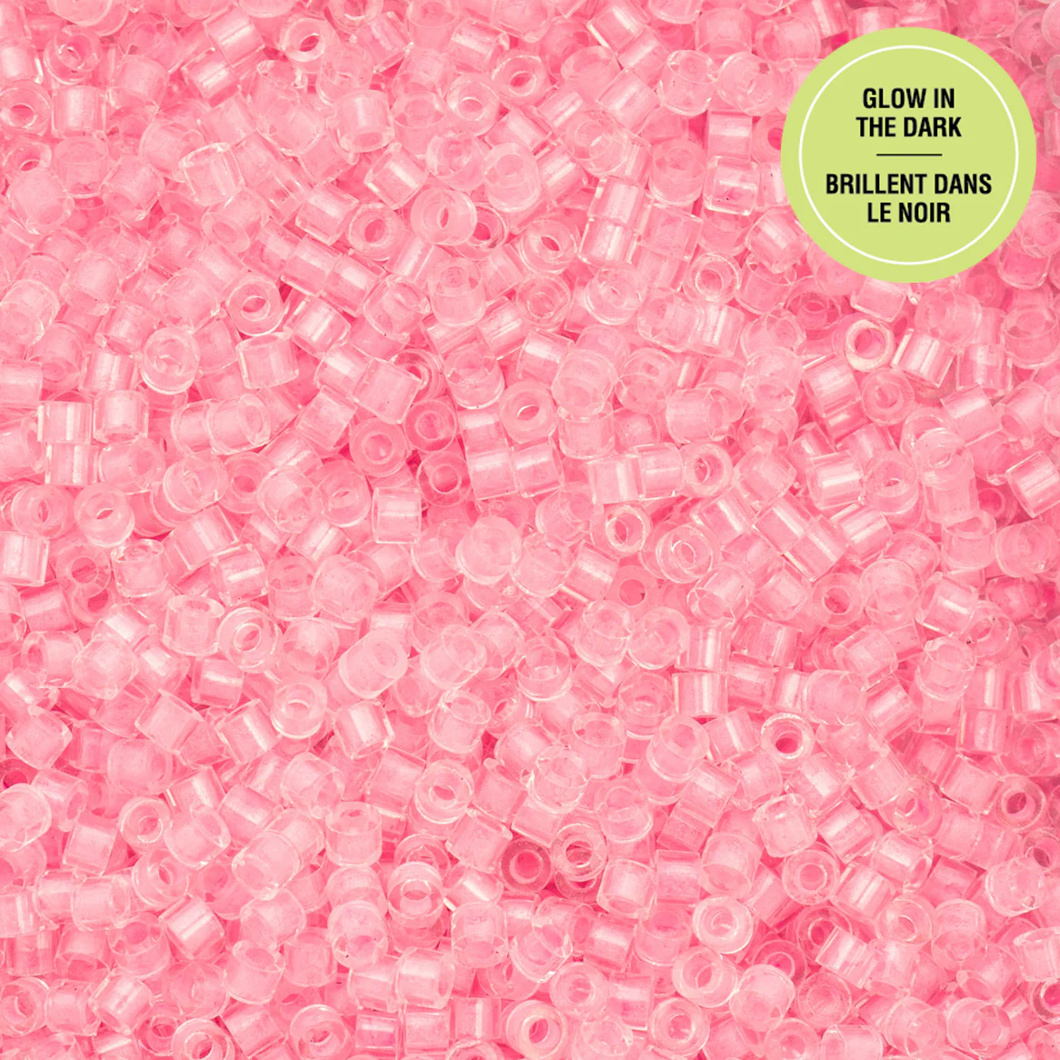 Cylin™ Beads 11/0, CY11-1138 Glow in Dark Pink Neon, 25g