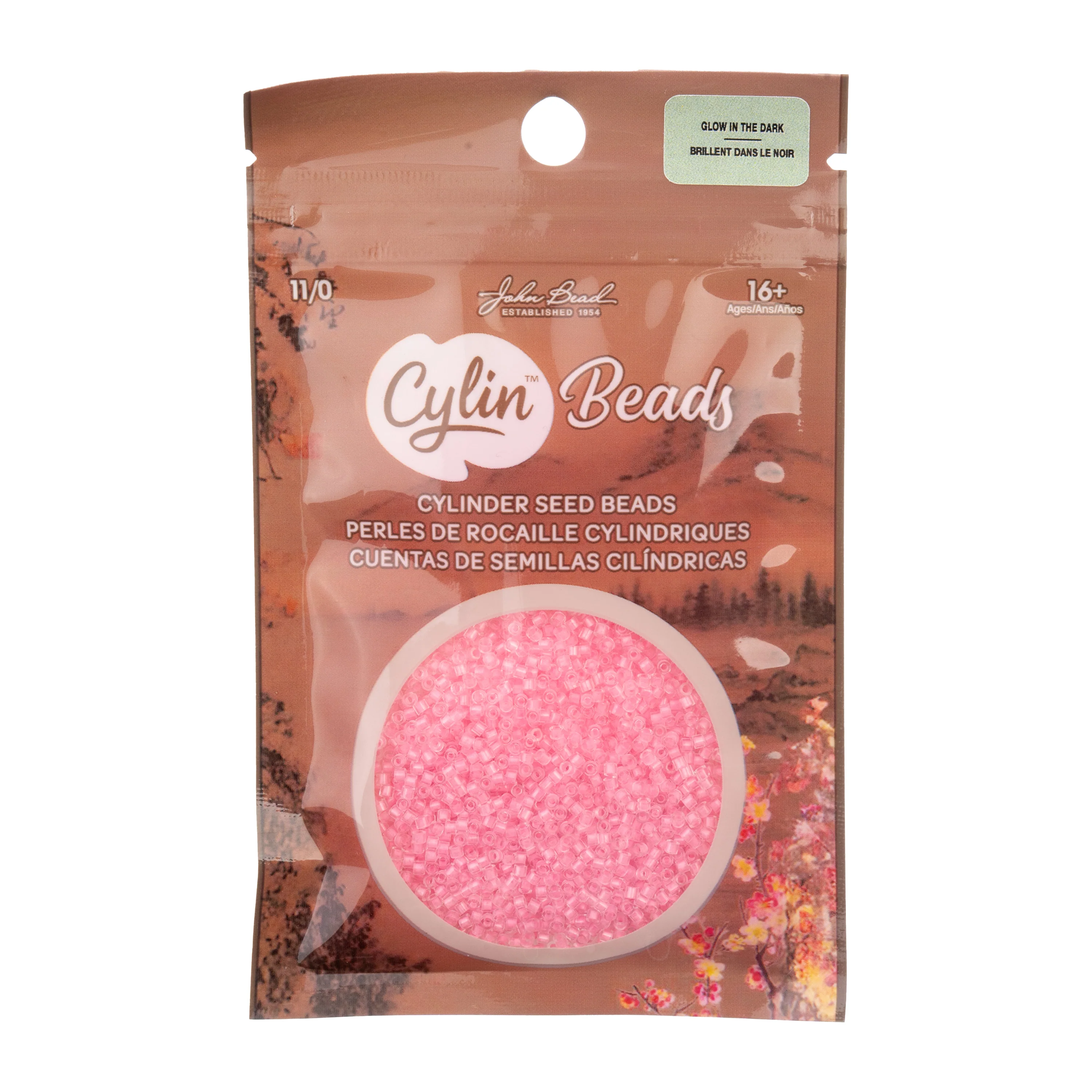 Cylin™ Beads 11/0, CY11-1138 Glow in Dark Pink Neon, 25g - Image 3