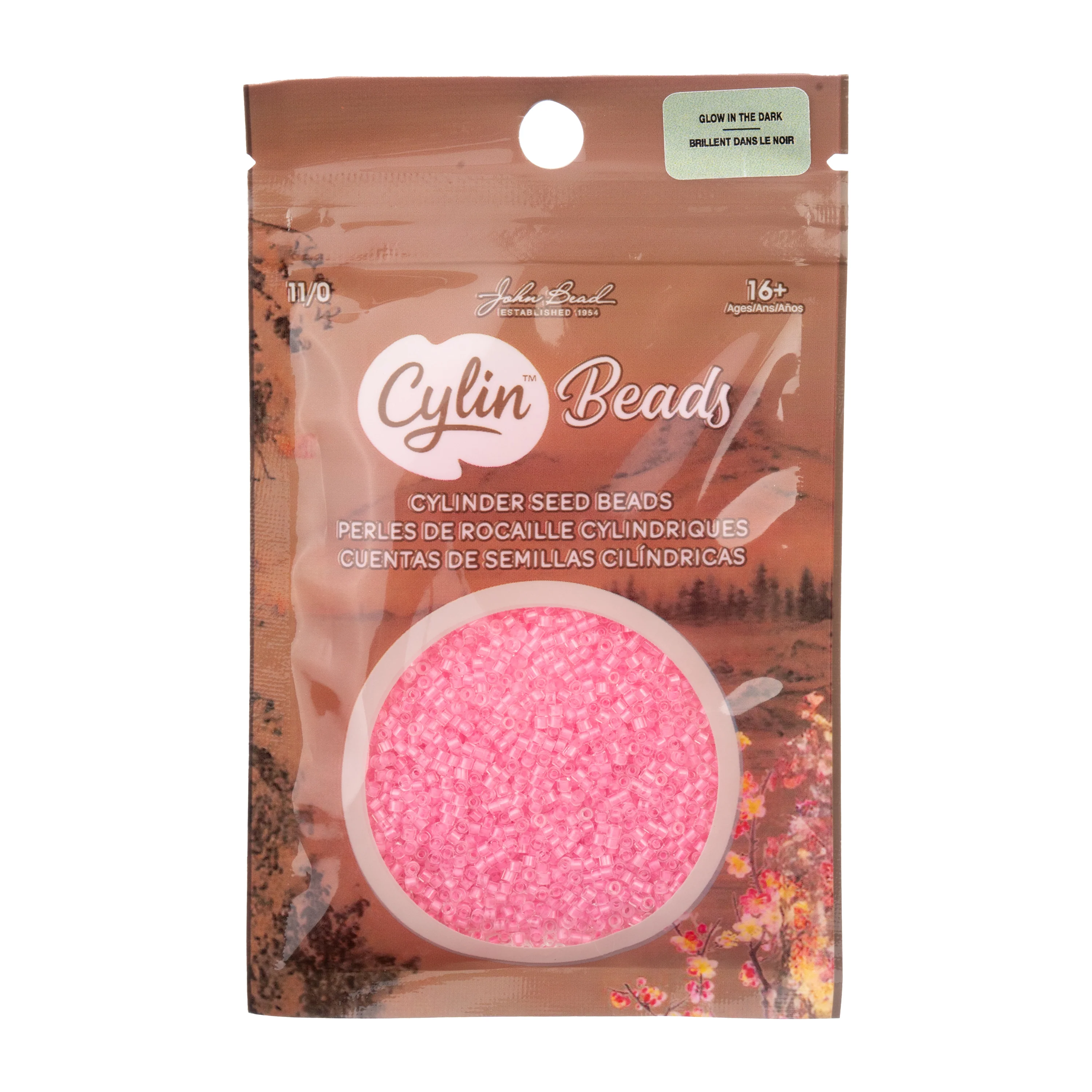 Cylin™ Beads 11/0, CY11-1139 Glow in Dark Rose, 25g - Image 3