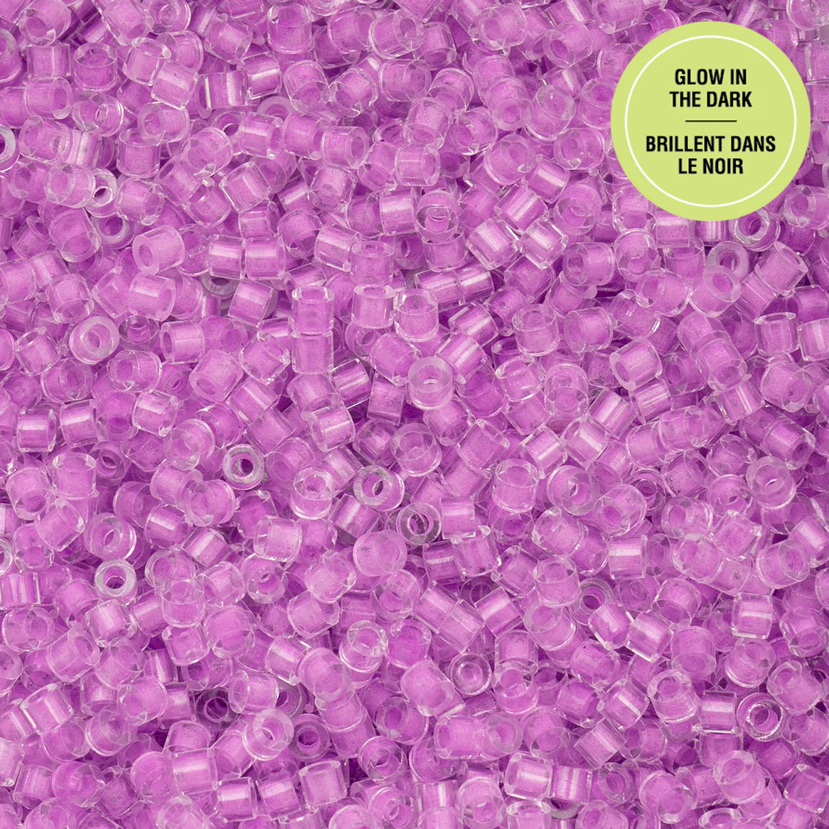 Cylin™ Beads 11/0, CY11-1141 Glow in Dark Purple, 25g