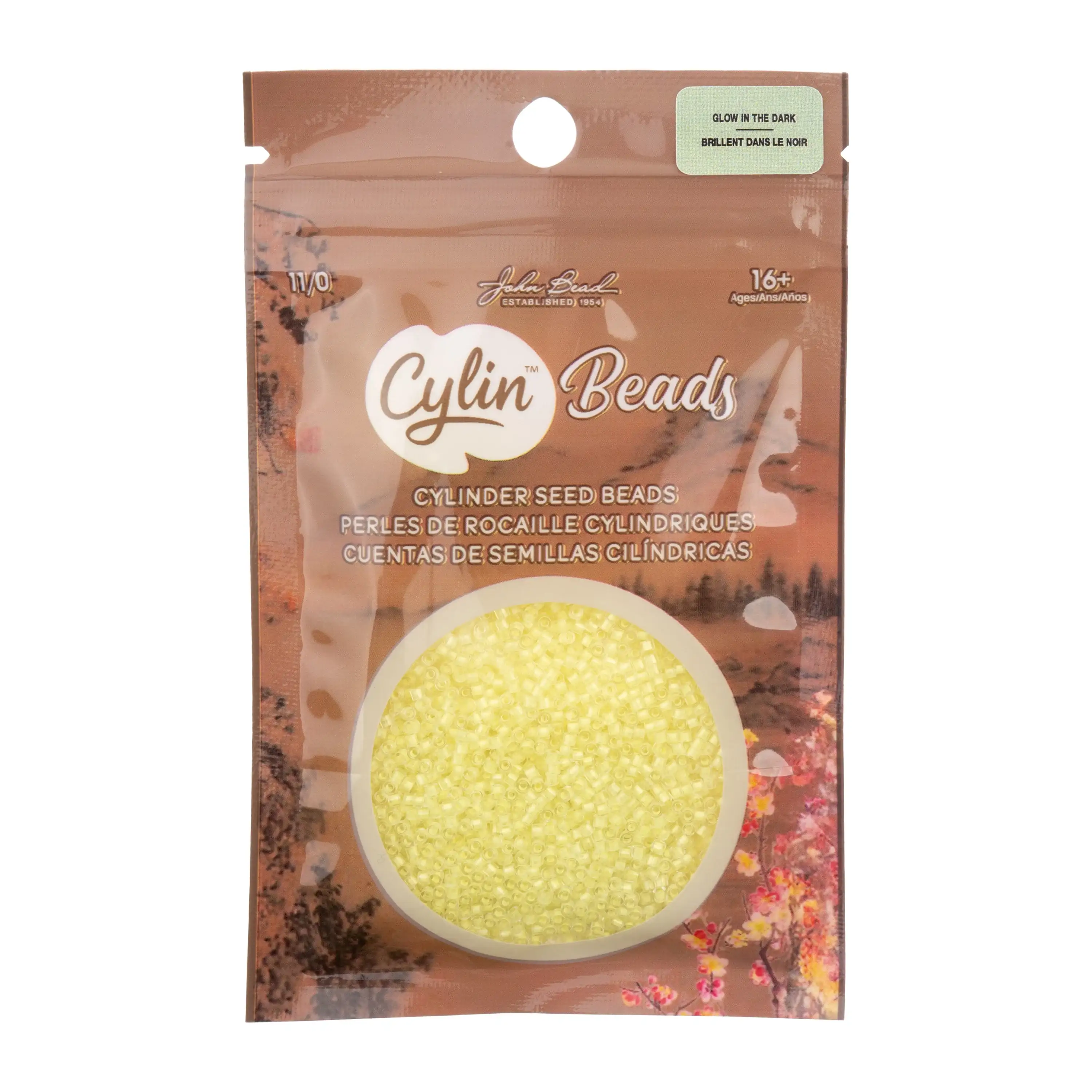 Cylin™ Beads 11/0, CY11-1142 Glow in Dark Yellow, 25g - Image 3