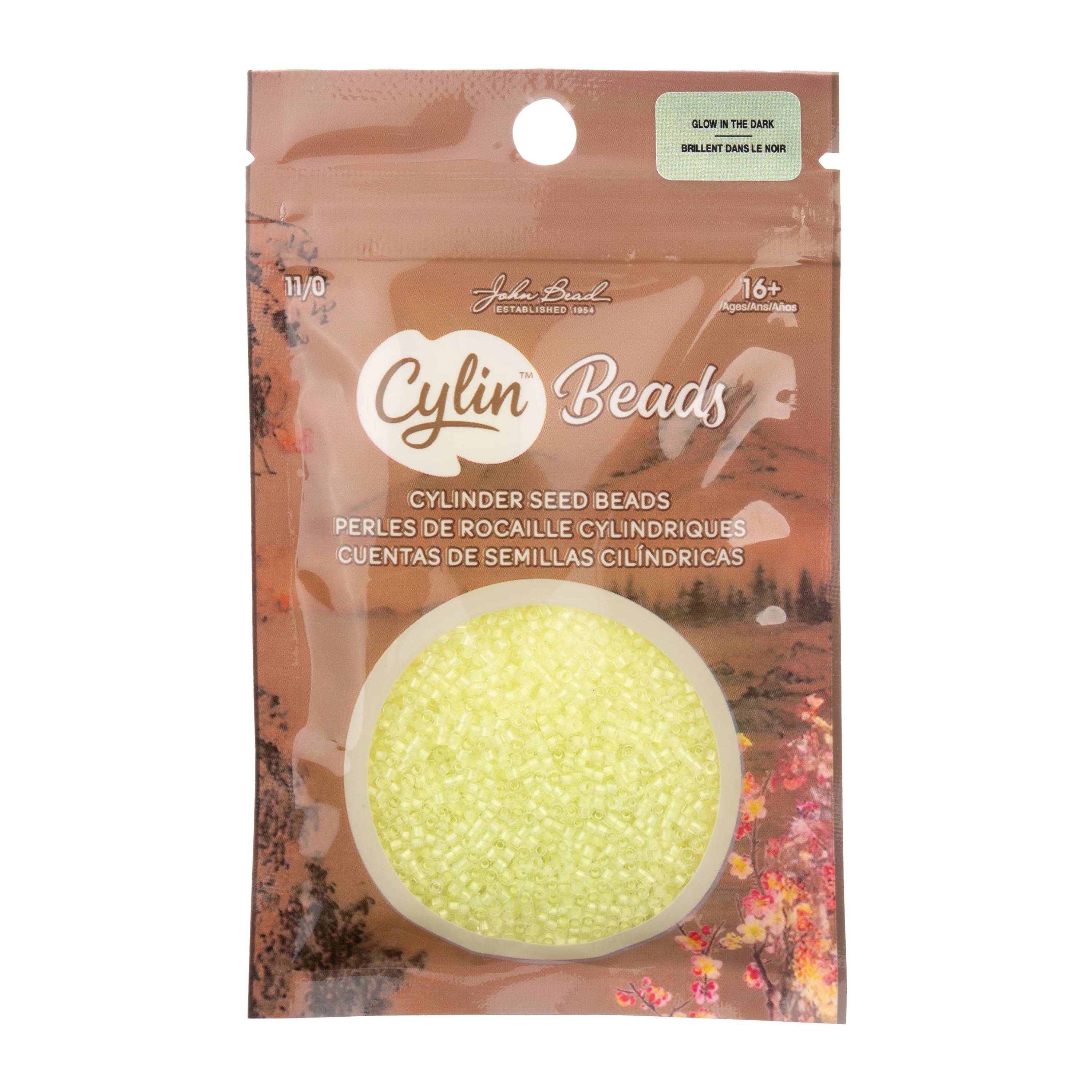 Cylin™ Beads 11/0, CY11-1143 Glow in Dark Yellow Neon, 25g - Image 3