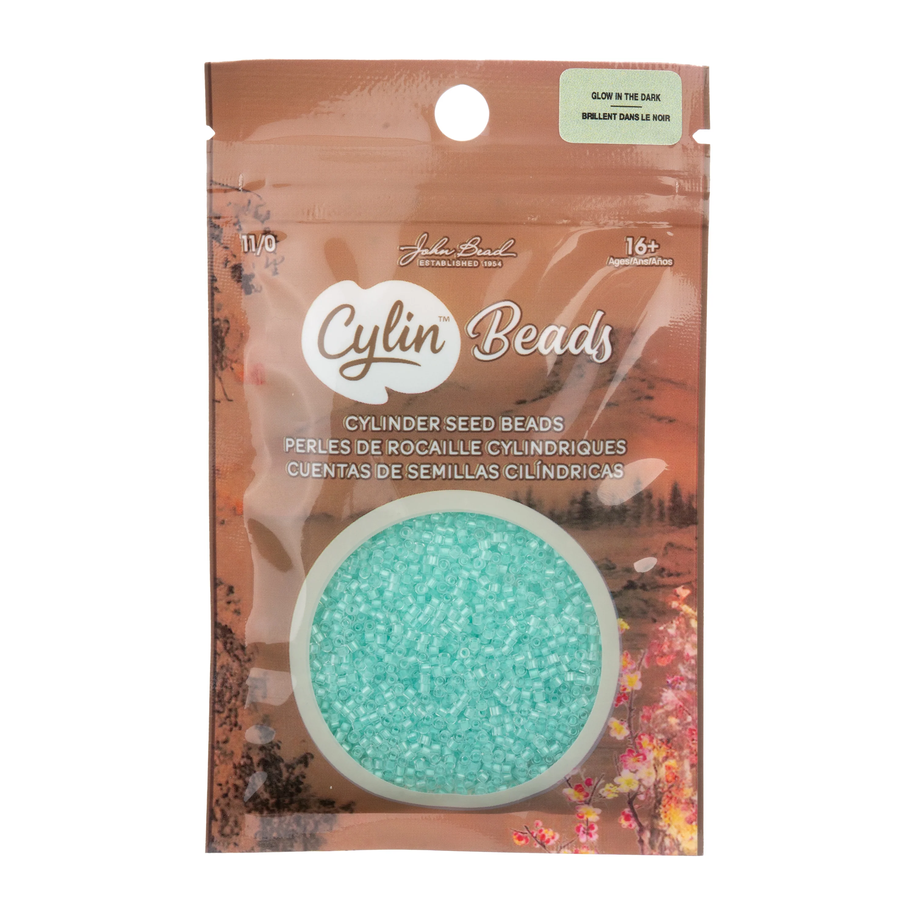 Cylin™ Beads 11/0, CY11-1145 Glow in Dark Green, 25g - Image 3