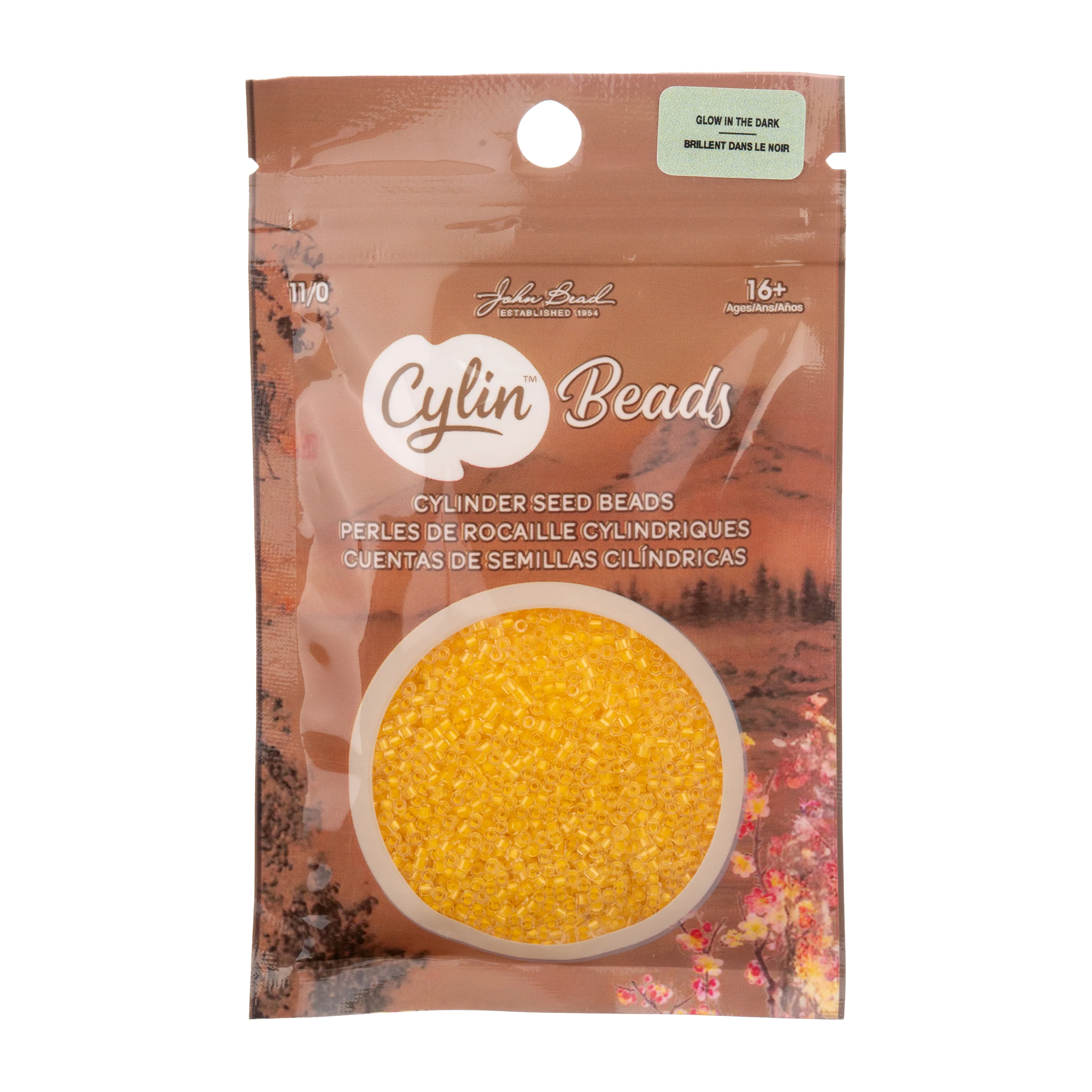 Cylin™ Beads 11/0, CY11-1146 Glow in Dark Gold Yellow, 25g - Image 3