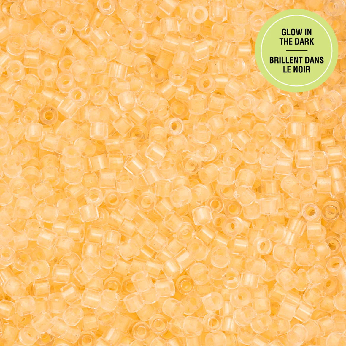 Cylin™ Beads 11/0, CY11-1147 Glow in Dark Light Yellow, 25g