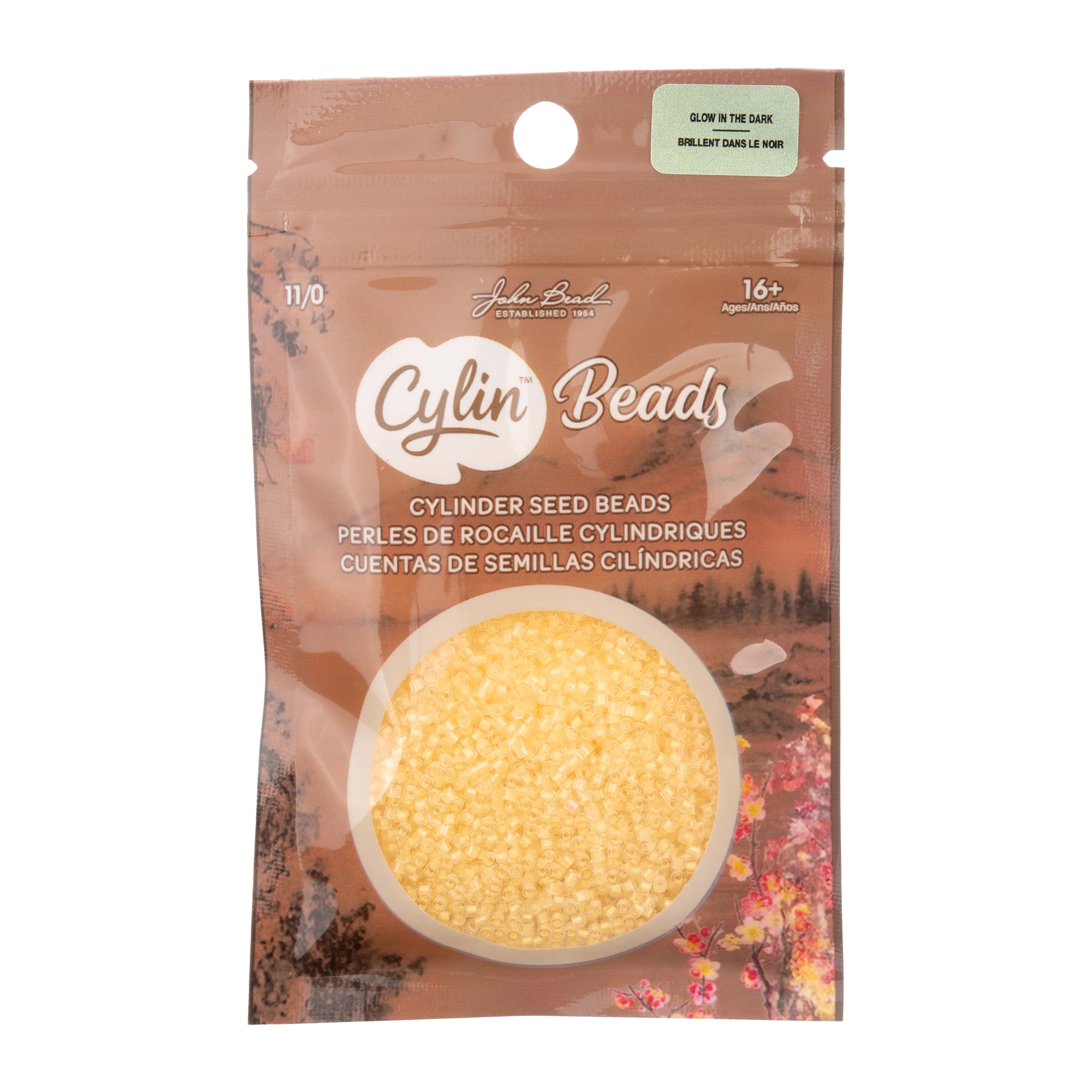 Cylin™ Beads 11/0, CY11-1147 Glow in Dark Light Yellow, 25g - Image 3