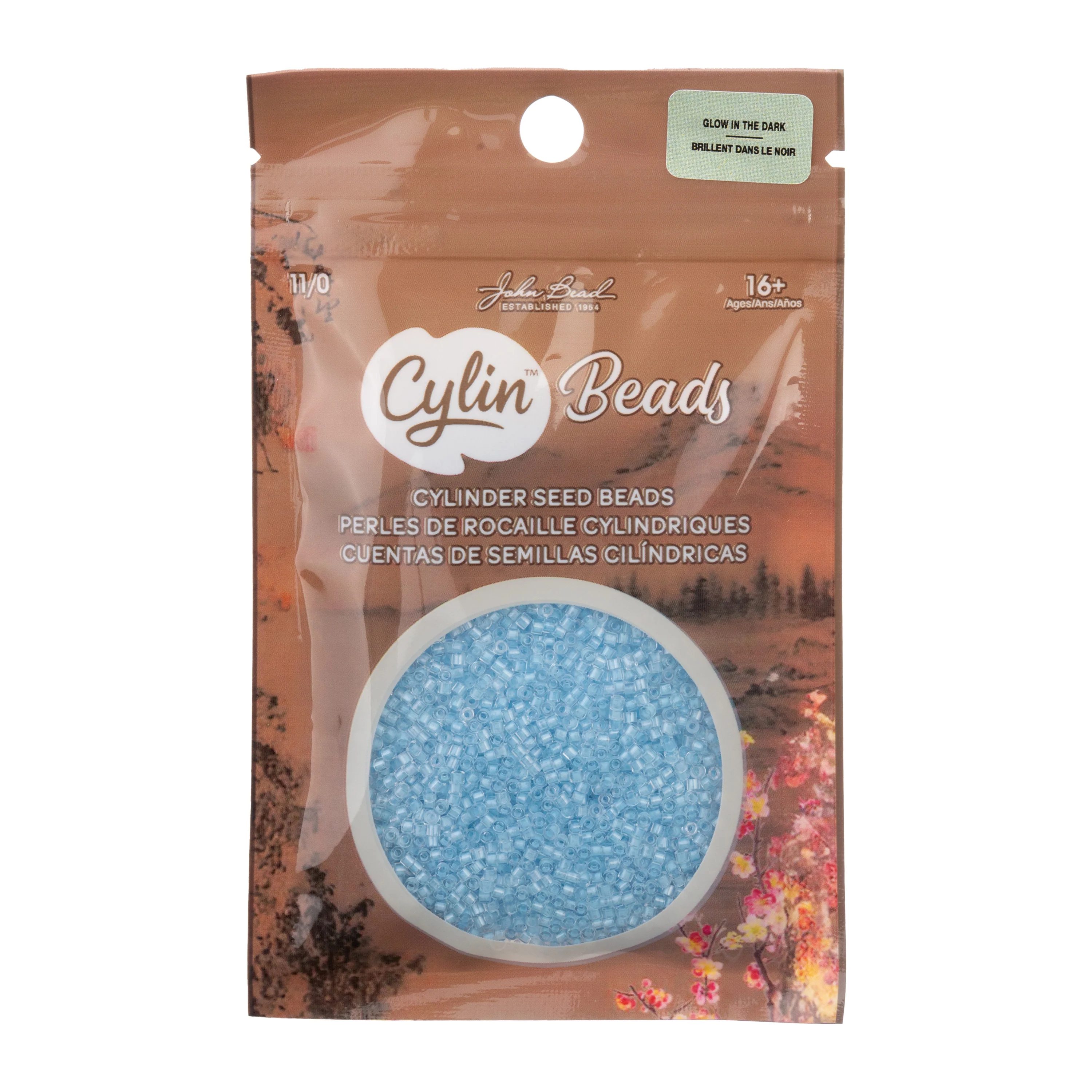 Cylin™ Beads 11/0, CY11-1150 Glow in Dark Blue, 25g - Image 3