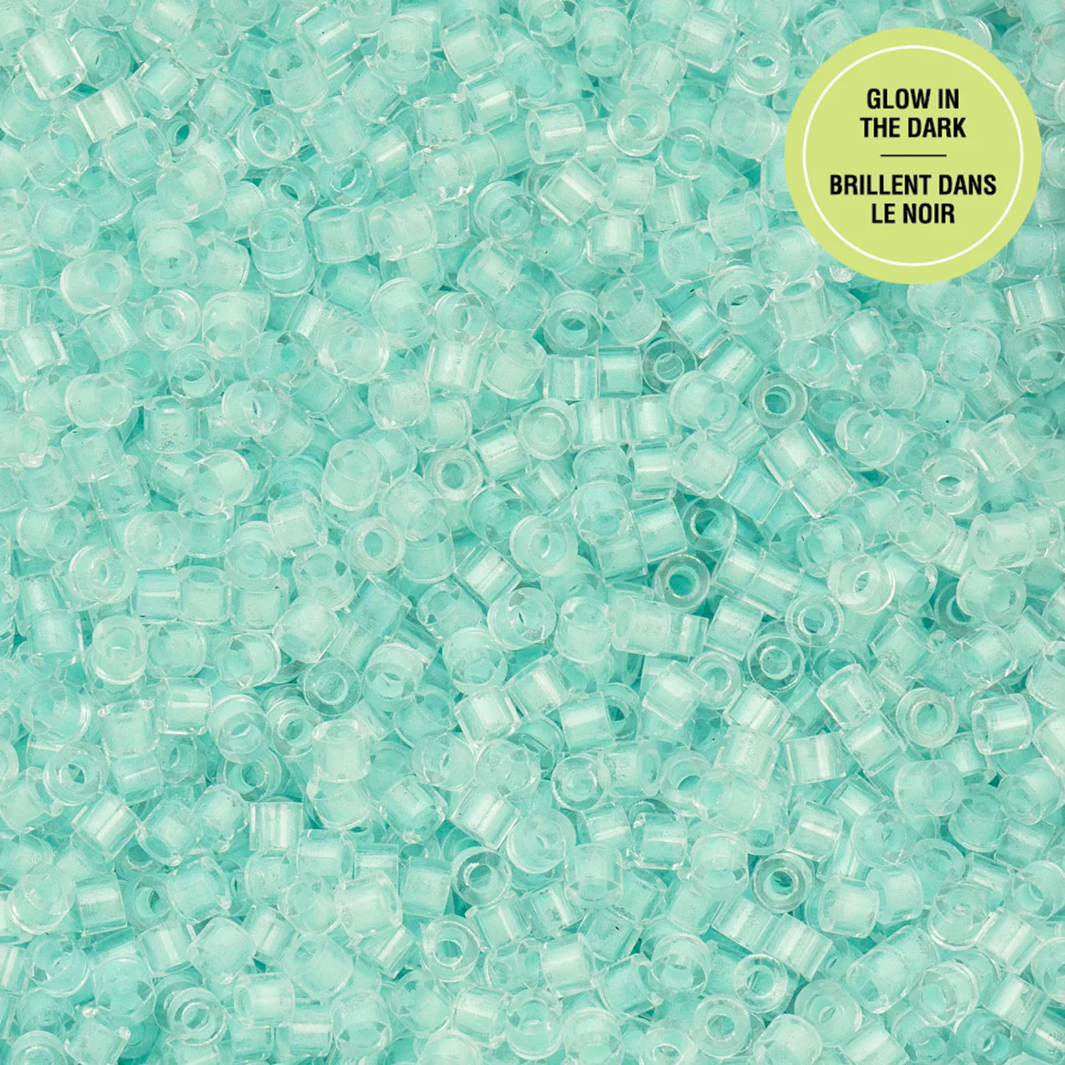 Cylin™ Beads 11/0, CY11-1152 Glow in Dark Turquoise, 25g