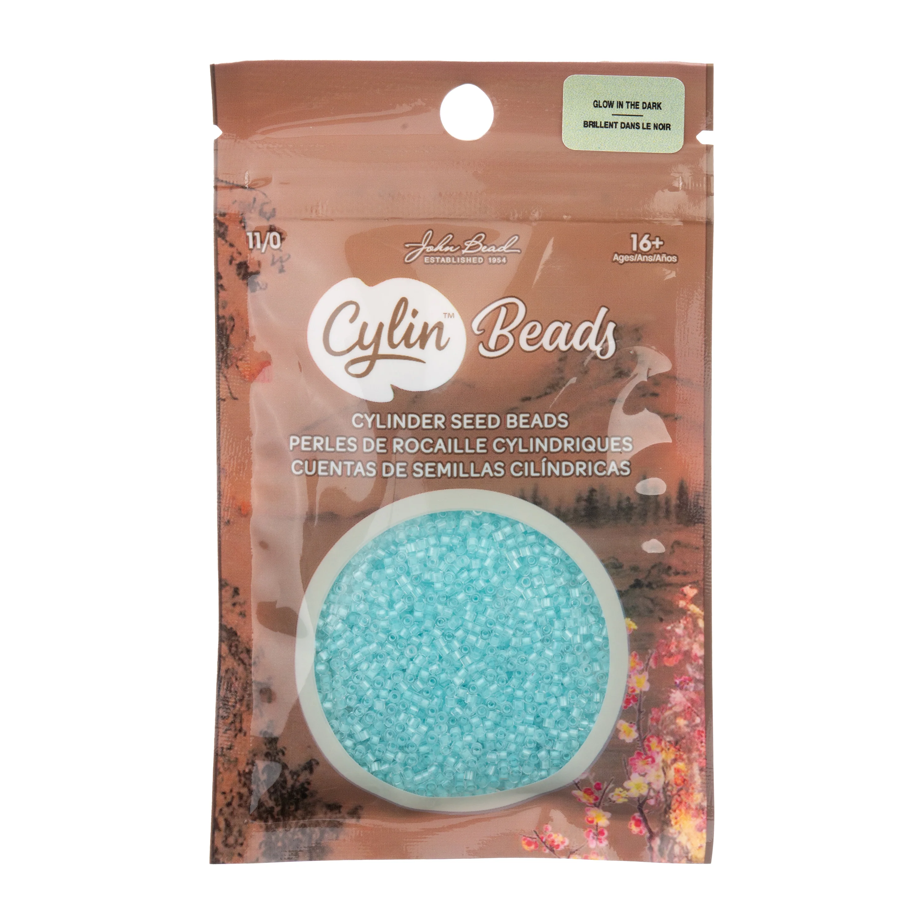 Cylin™ Beads 11/0, CY11-1152 Glow in Dark Turquoise, 25g - Image 3