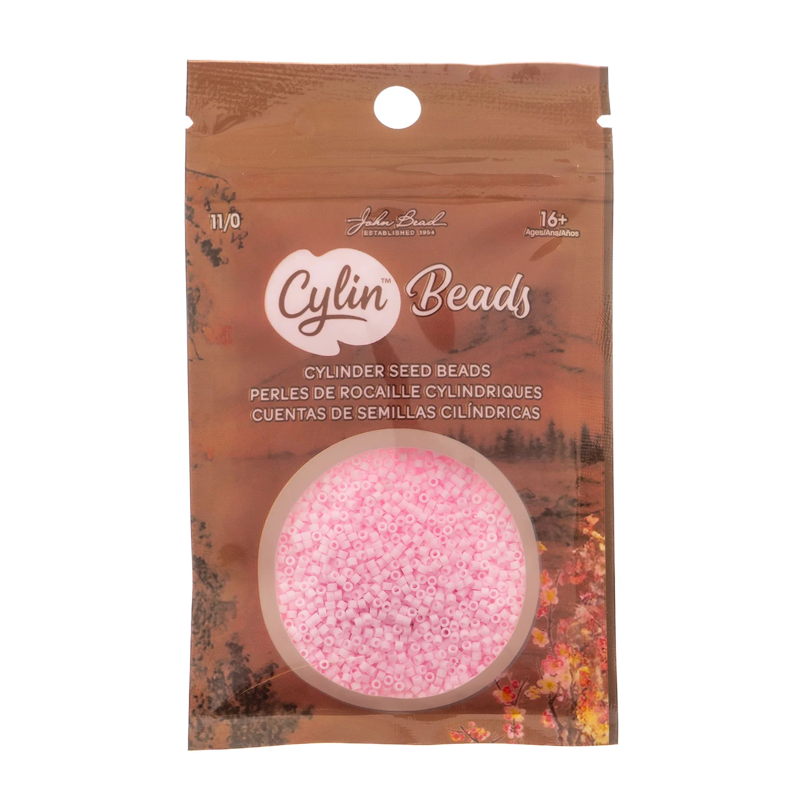 Cylin™ Beads 11/0, CY11-1161 Matte Macaron - Dark Pink, 25g - Image 2