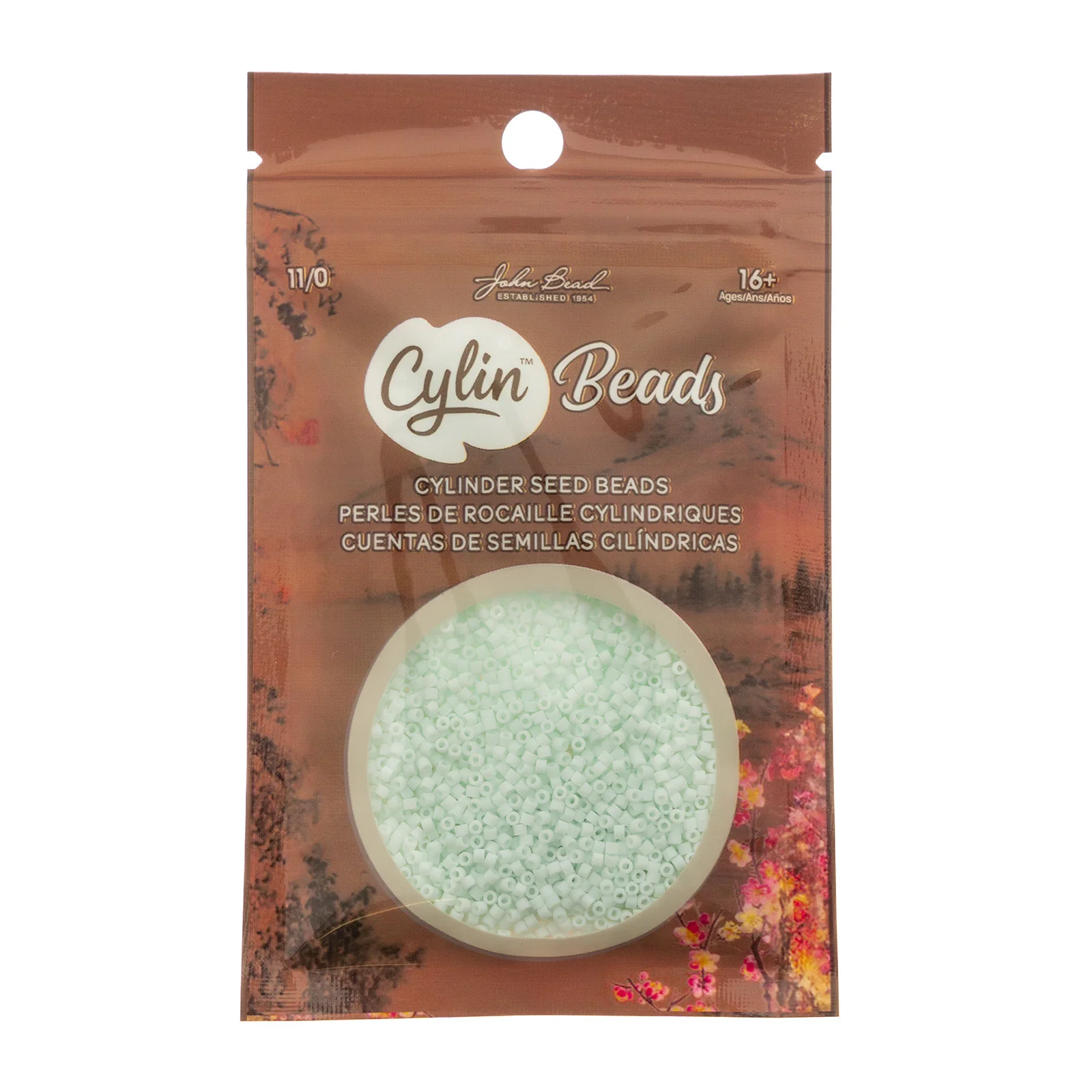 Cylin™ Beads 11/0, CY11-1165 Matte Macaron - Pale Seafoam, 25g - Image 2