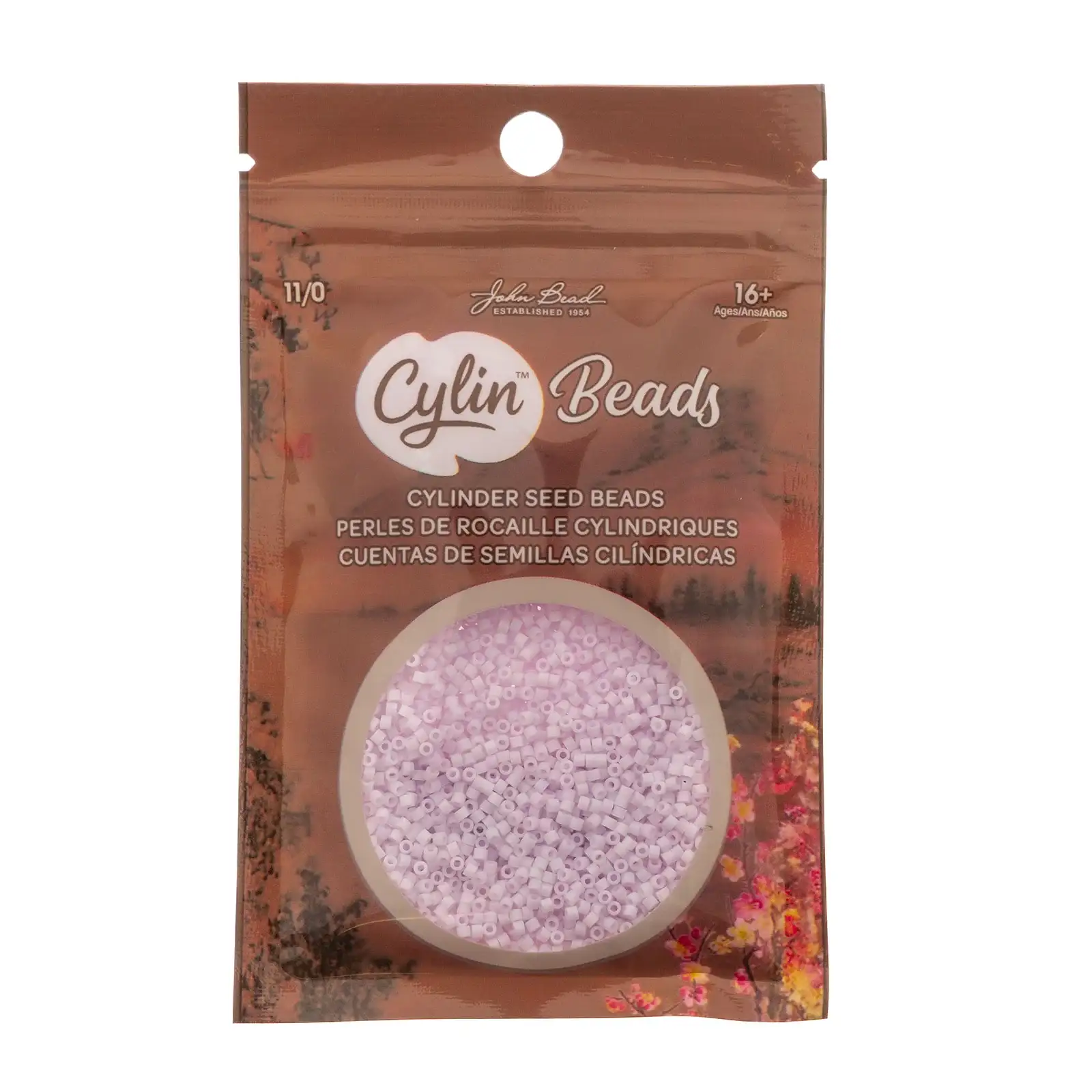 Cylin™ Beads 11/0, CY11-1166 Matte Macaron - Soft Lavender, 25g - Image 2