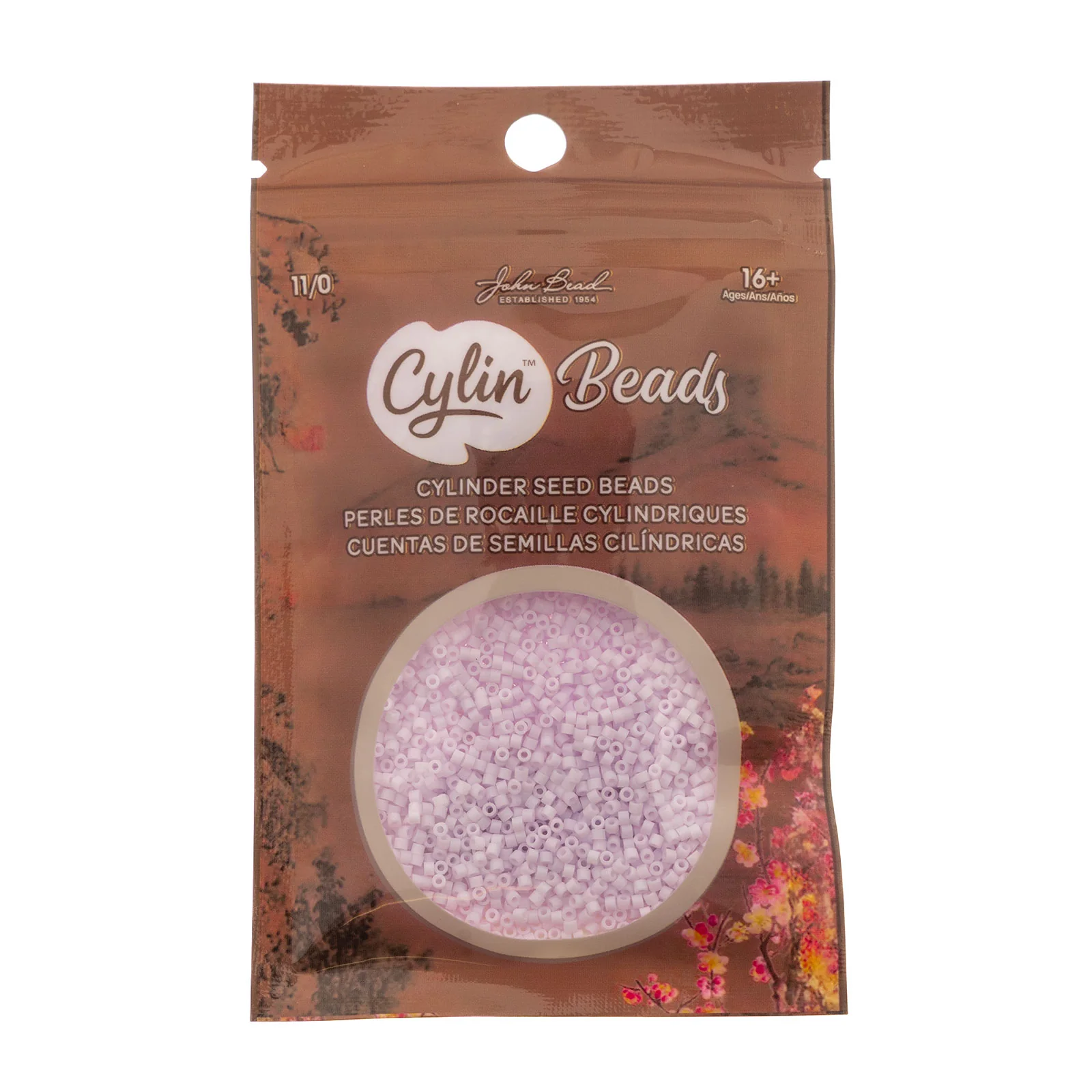Cylin™ Beads 11/0, CY11-1167 Matte Macaron - Pastel Lilac, 25g - Image 2