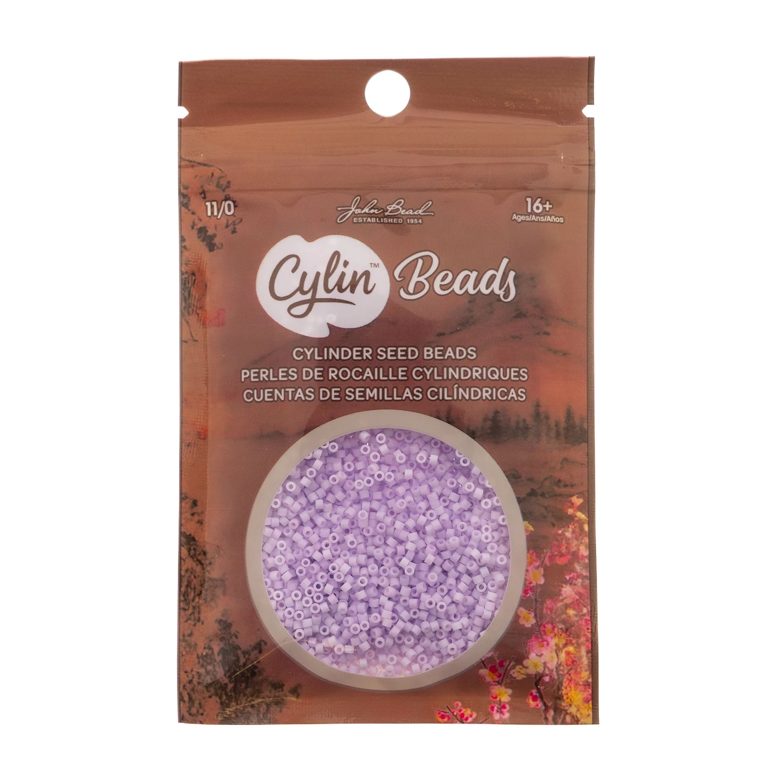 Cylin™ Beads 11/0, CY11-1168 Matte Macaron - Lavender, 25g - Image 2