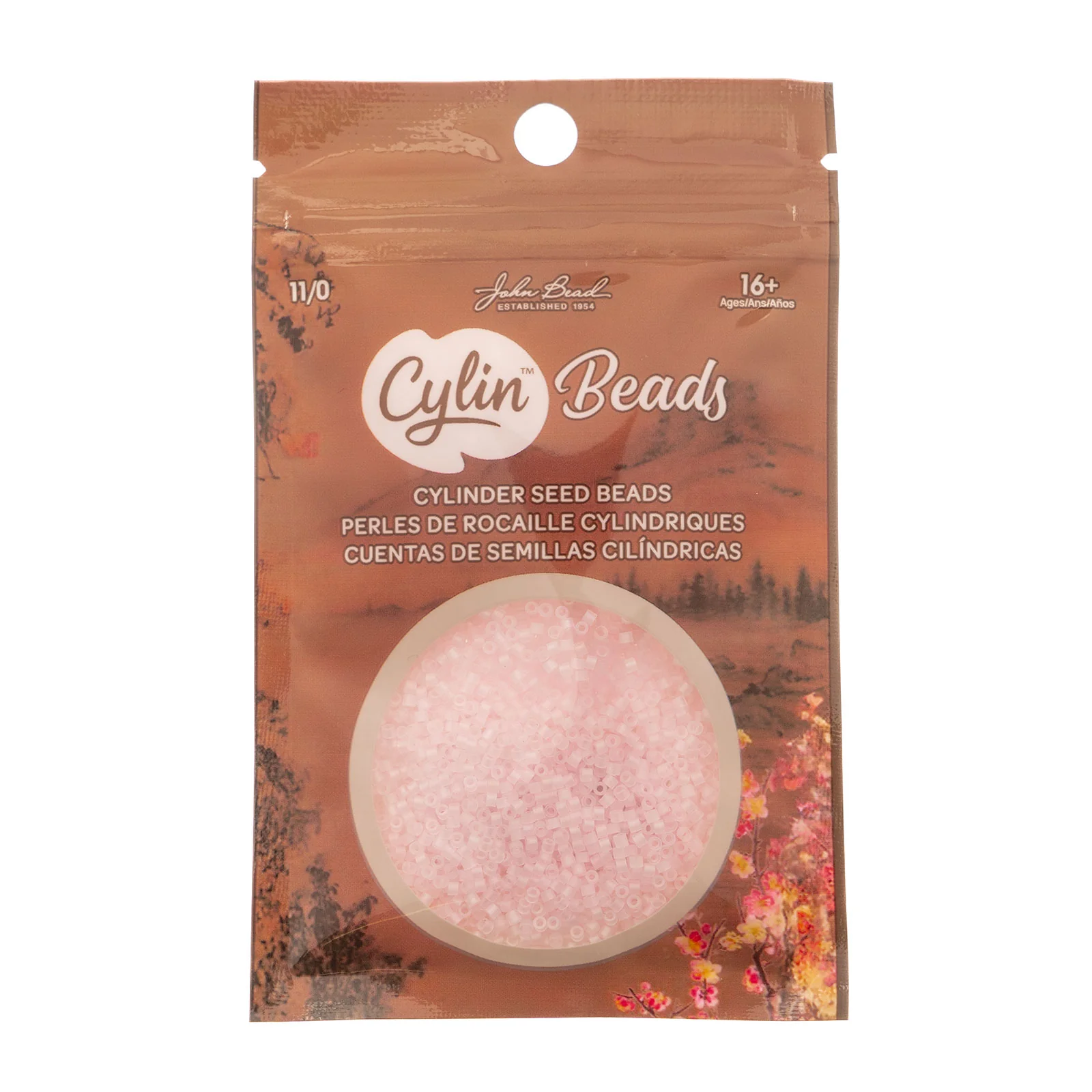 Cylin™ Beads 11/0, CY11-1178 Matte Macaron AB - Light Pink, 25g - Image 2