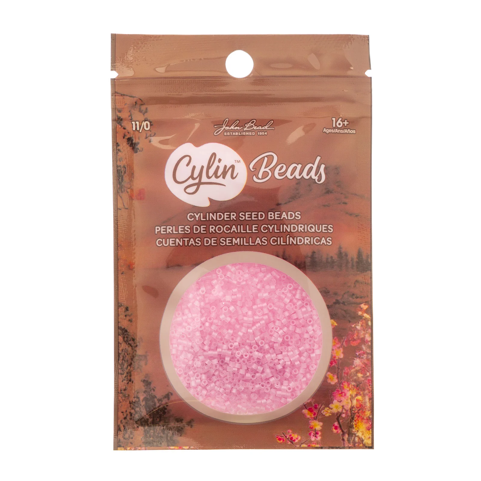 Cylin™ Beads 11/0, CY11-1181 Matte Macaron AB - Baby Pink, 25g - Image 2