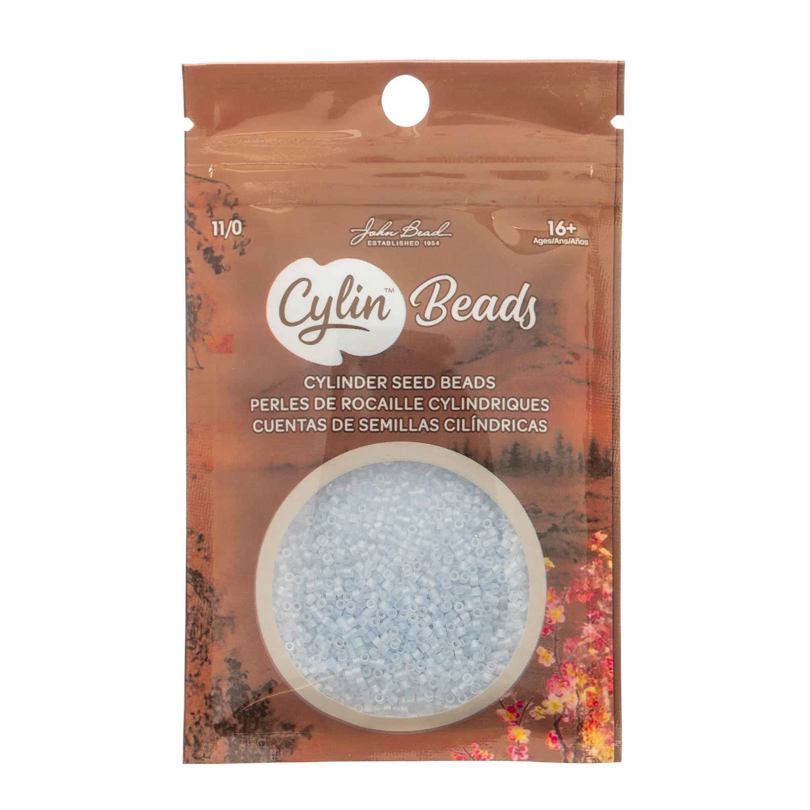 Cylin™ Beads 11/0, CY11-1191 Matte Macaron AB - Light Blue, 25g - Image 2
