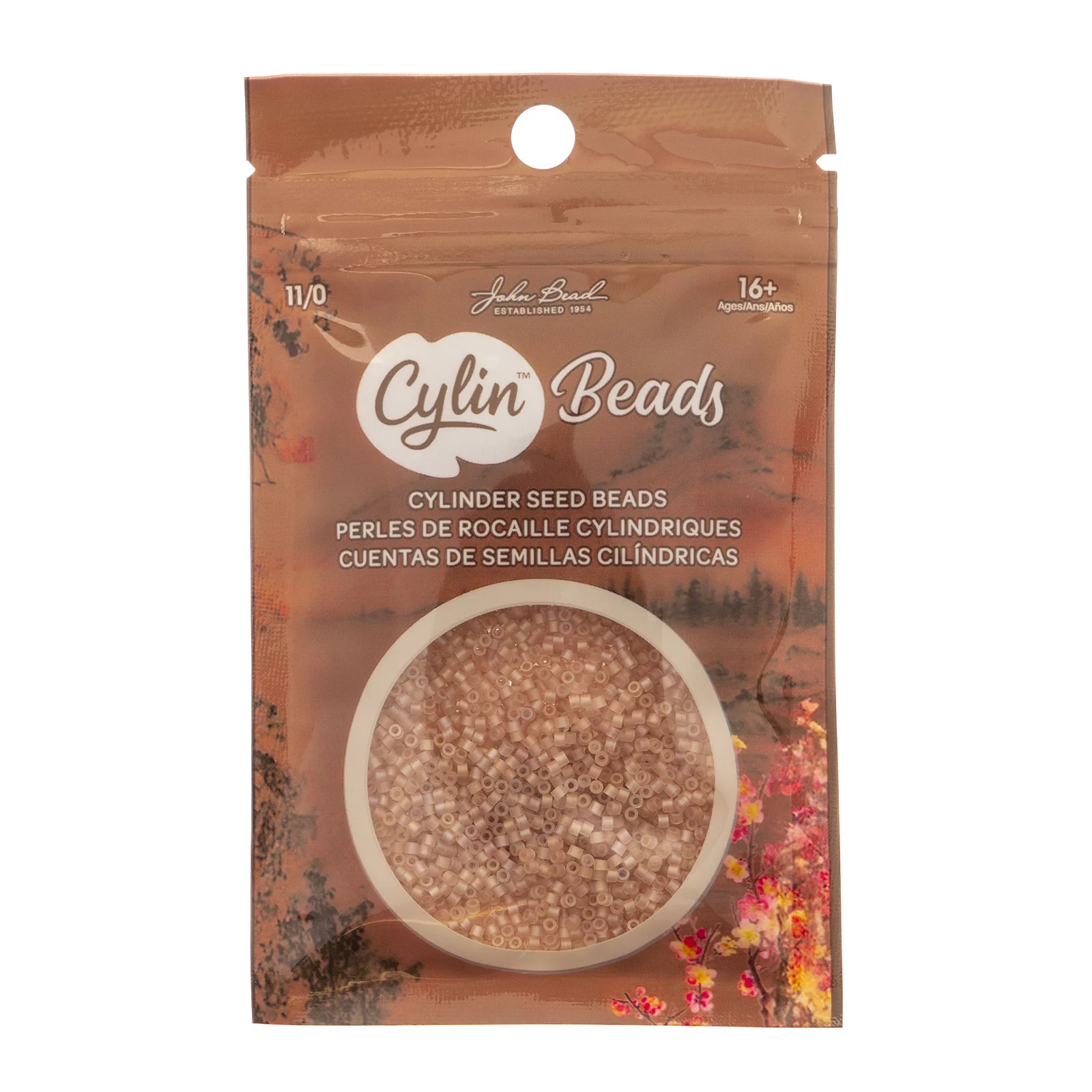 Cylin™ Beads 11/0, CY11-1192 Matte Macaron AB - Caramel, 25g - Image 2