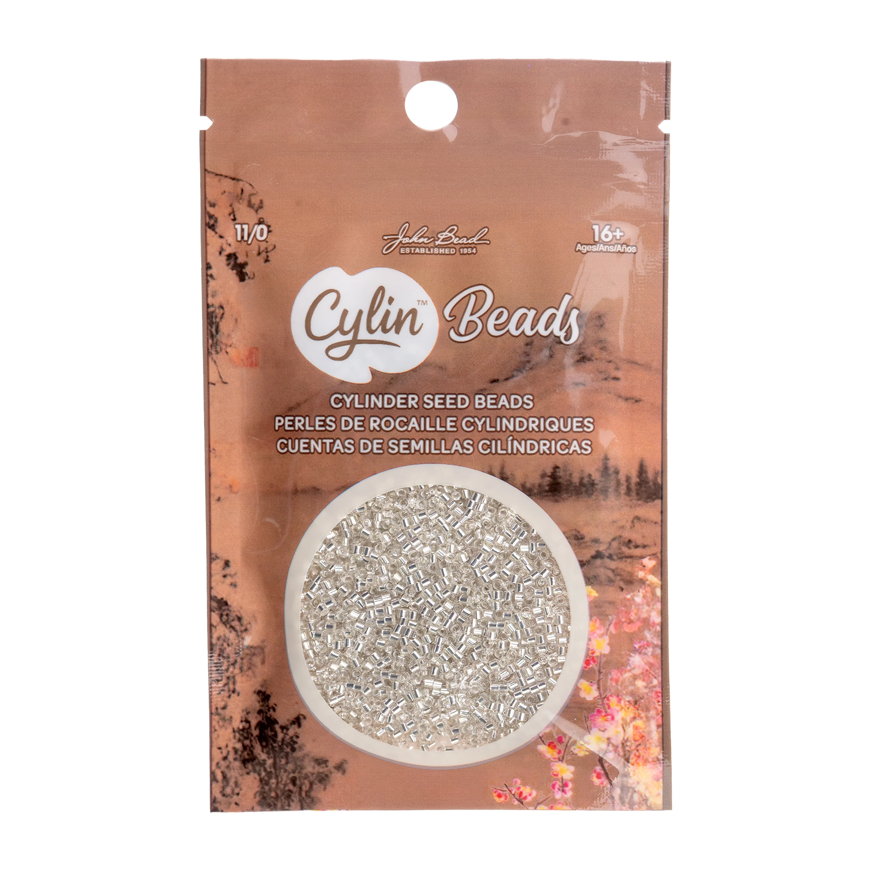 Cylin™ Beads 11/0, CY11-1199 Crystal Silver Lined, 25g - Image 2
