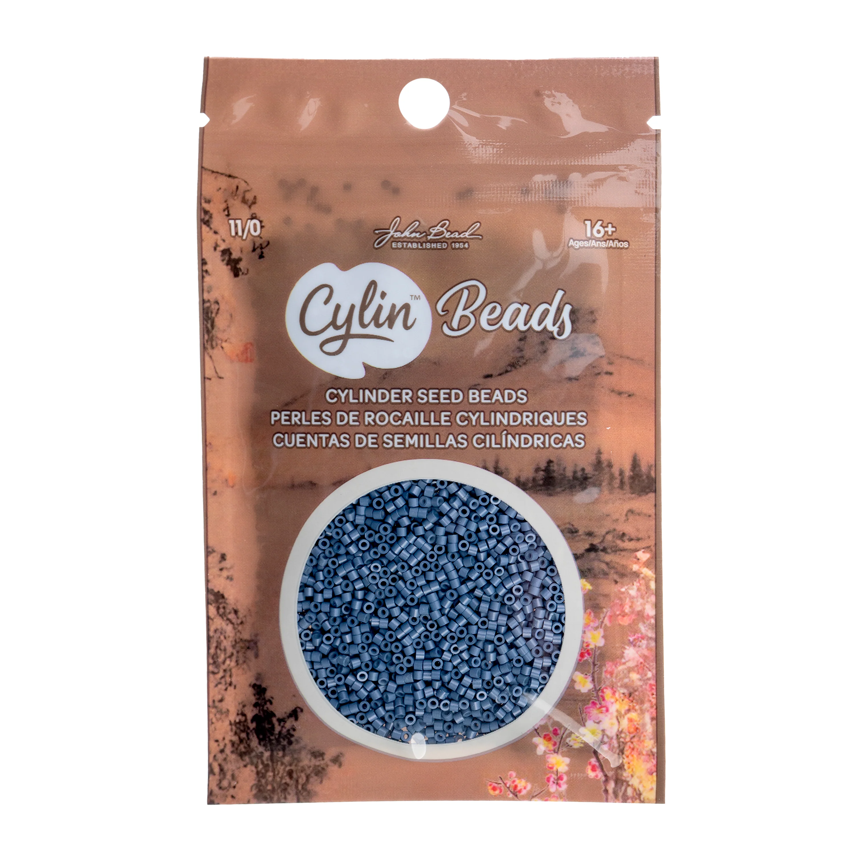 Cylin™ Beads 11/0, CY11-1203 Opaque Blueberry Silkshine, 25g - Image 2