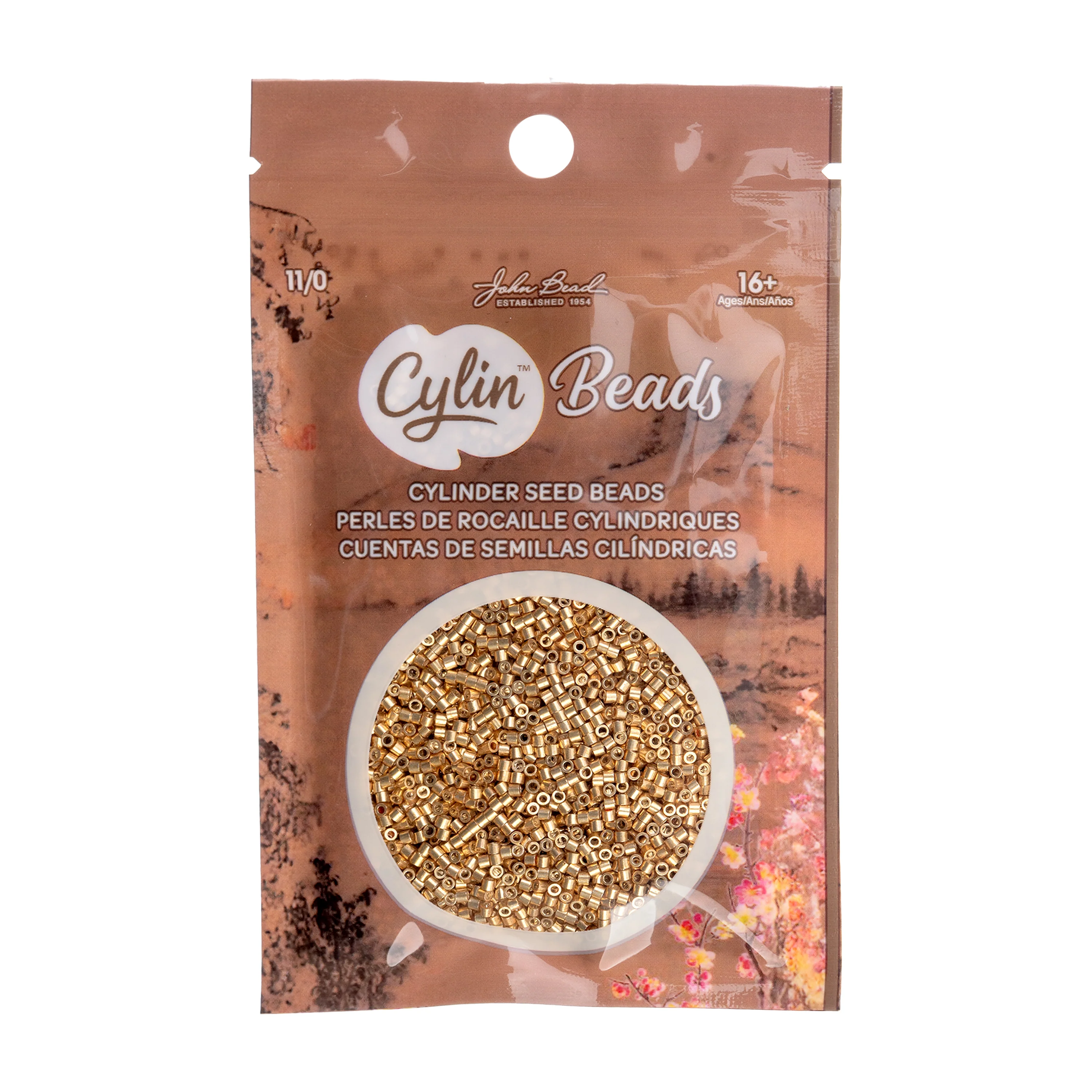 Cylin™ Beads 11/0, CY11-1204 Golden Alloy Glow, 25g - Image 2