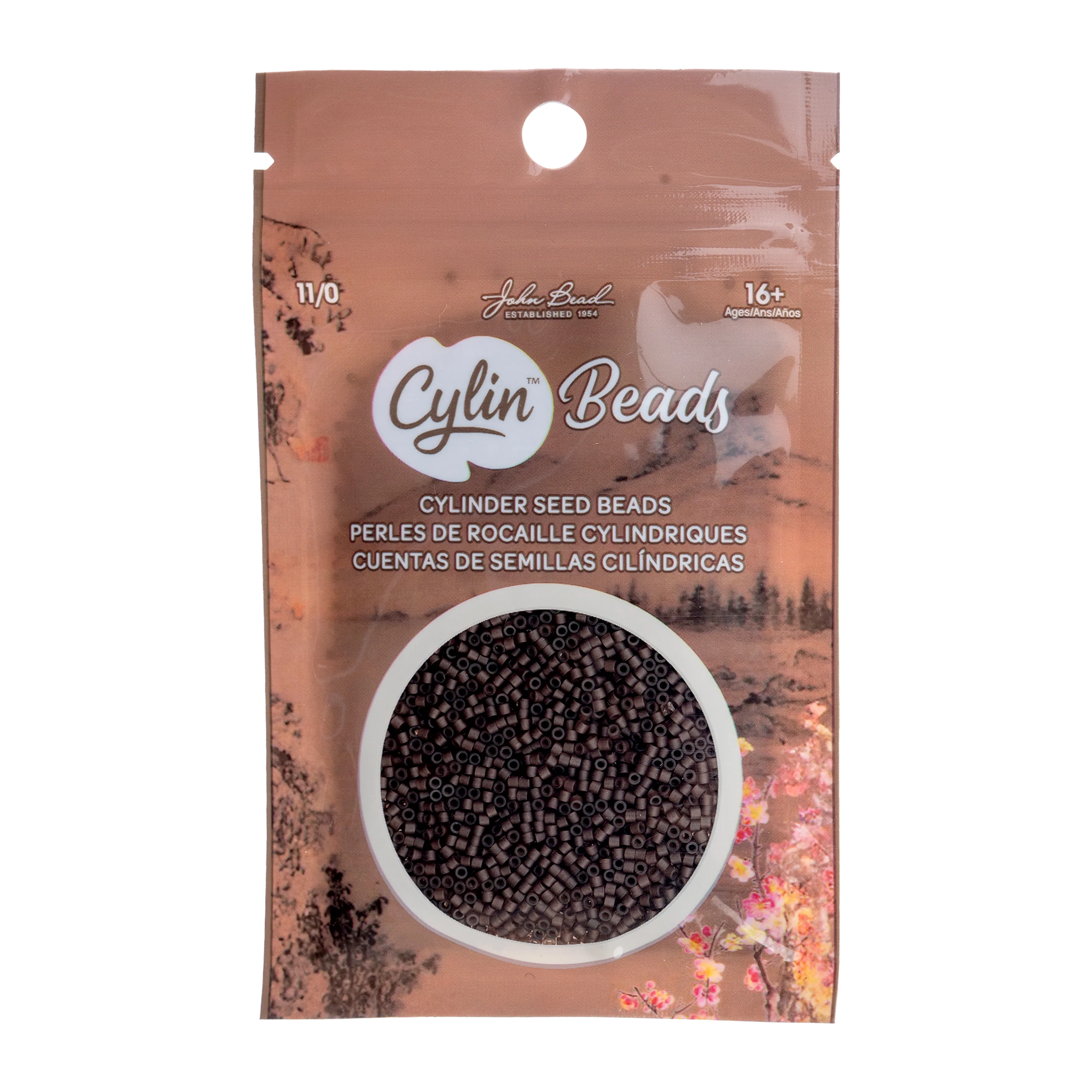 Cylin™ Beads 11/0, CY11-1209 Dark Brown, 25g - Image 2
