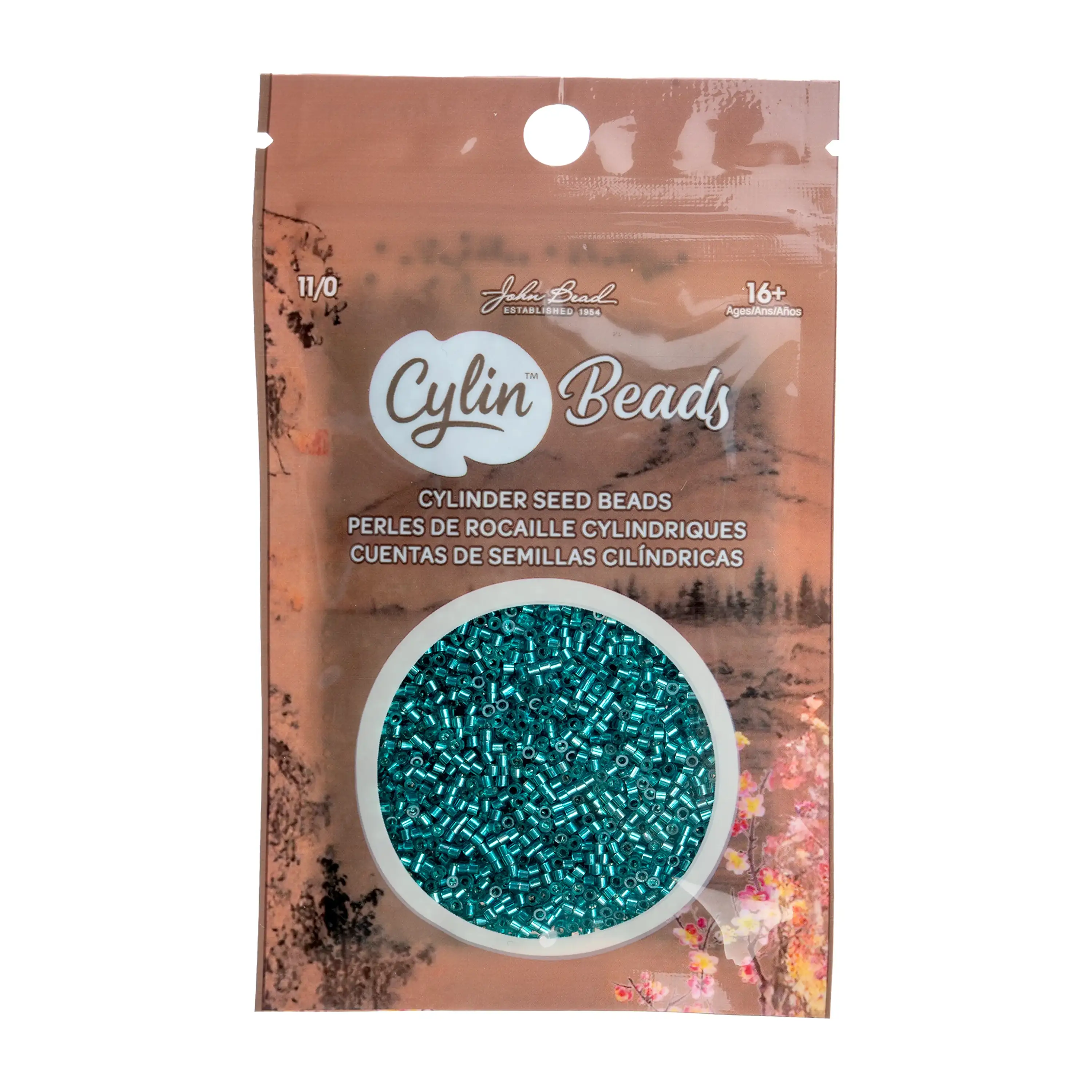 Cylin™ Beads 11/0, CY11-1214 Tropic Teal Silver Lined, 25g - Image 2