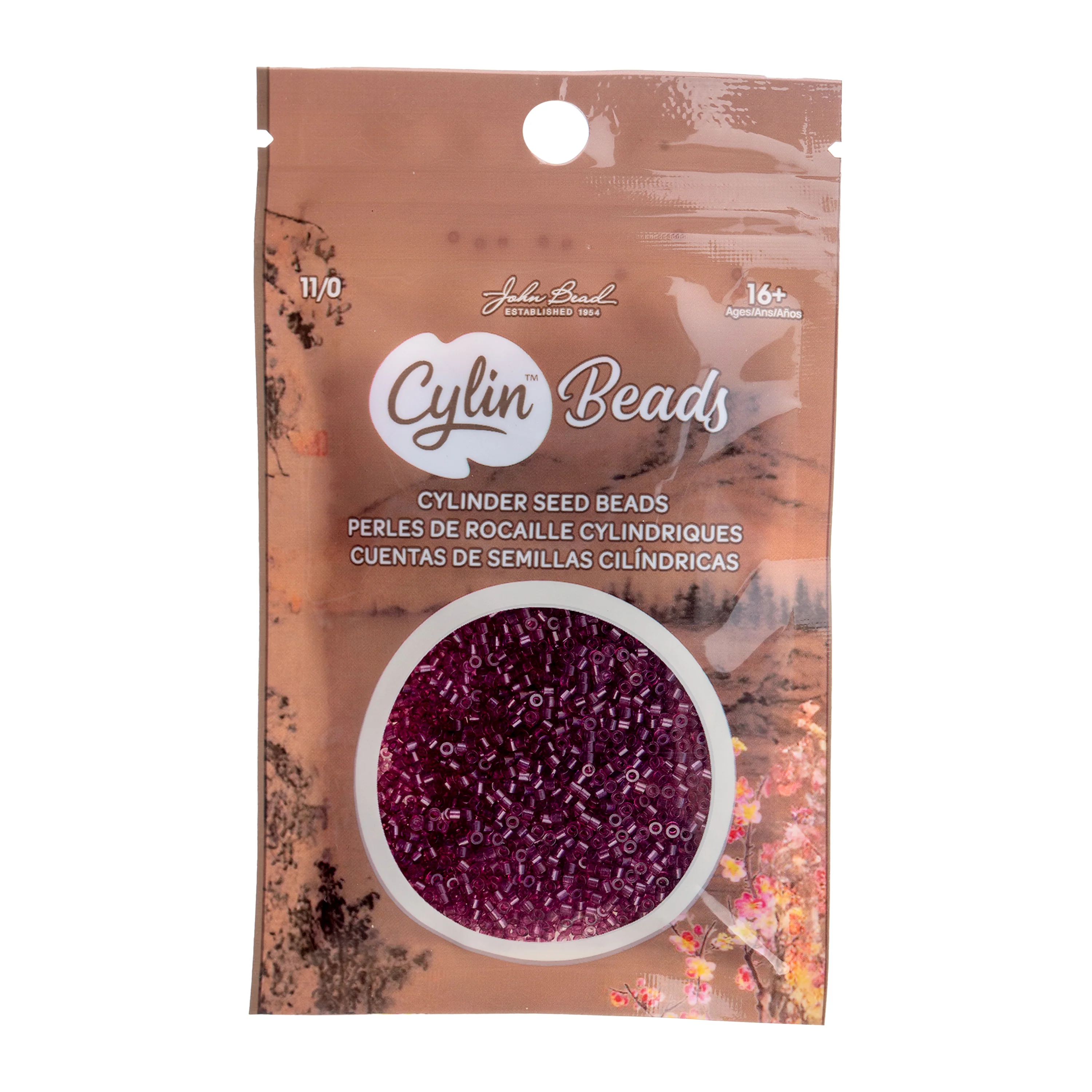Cylin™ Beads 11/0, CY11-1215 Transparent Red Wine, 25g - Image 2