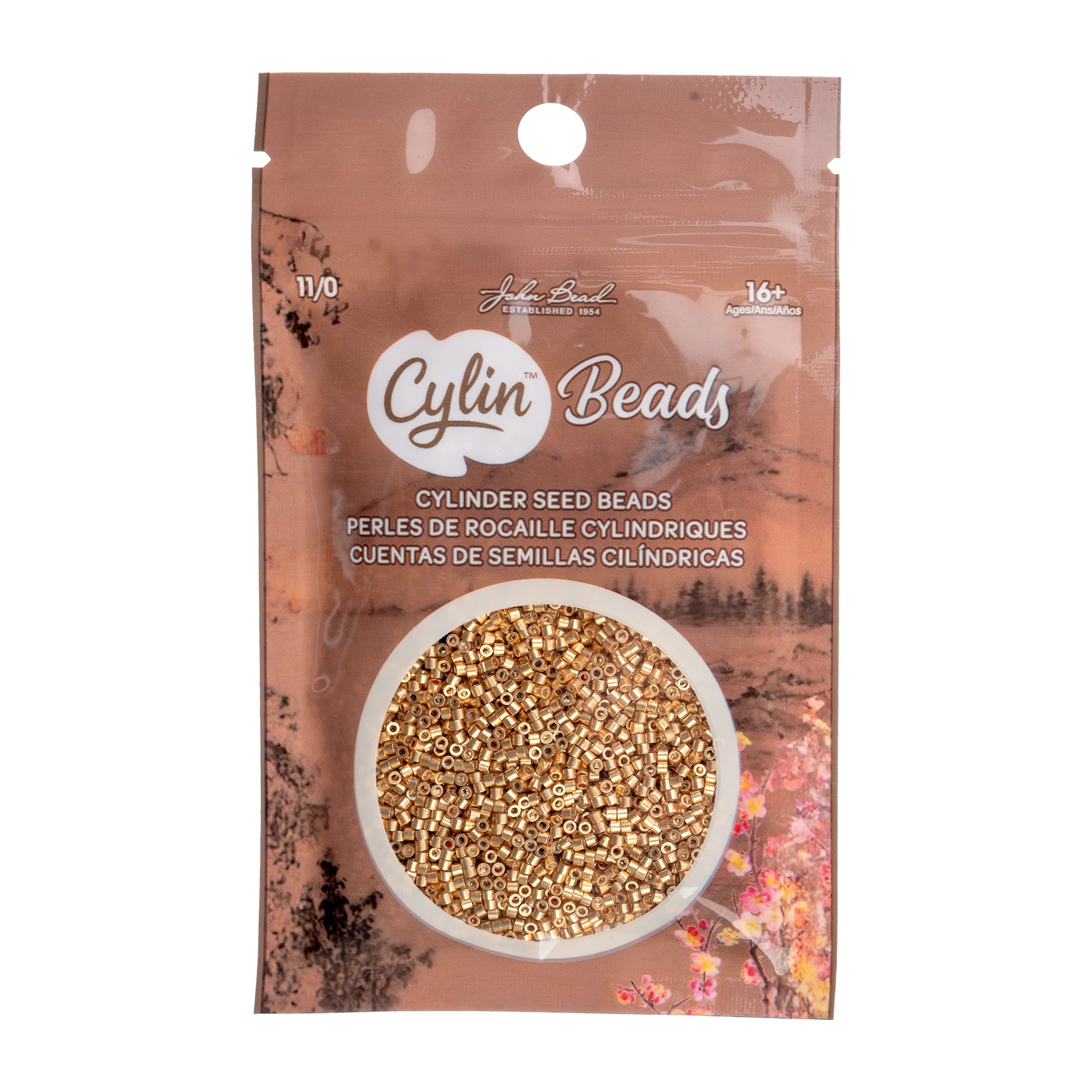 Cylin™ Beads 11/0, CY11-1220 Electrogold Coat, 25g - Image 2